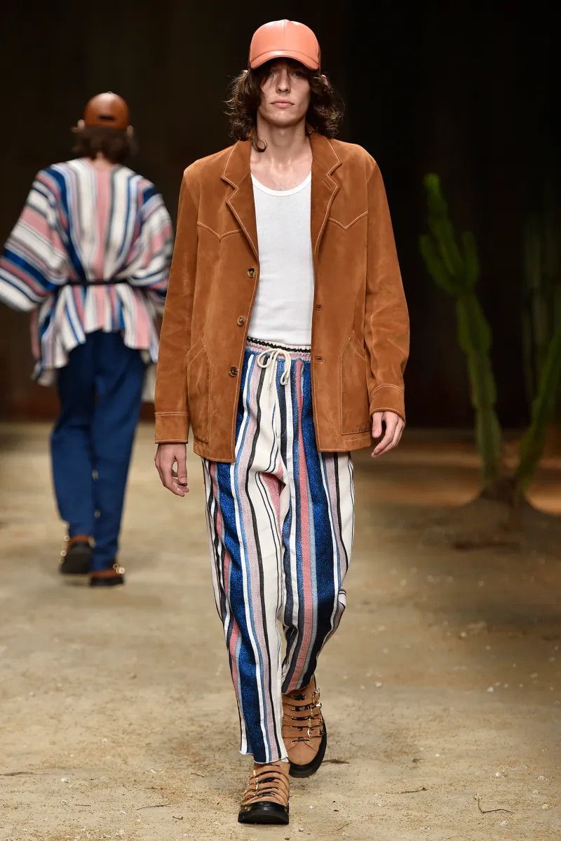 Umit Benan SS17 Linen/Cotton Trousers Stripe (46) Size US 30 / EU 46 - 8 Thumbnail
