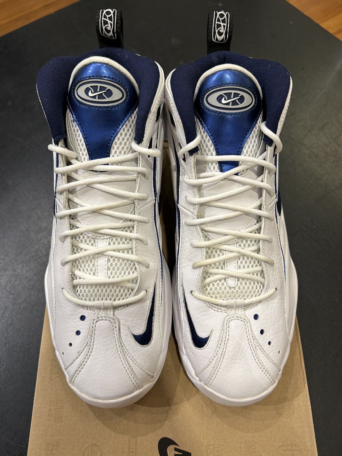Nike Nike Air Total Max Uptempo ‘White Midnight Navy’ Size US 11 / EU 44 - 4 Thumbnail