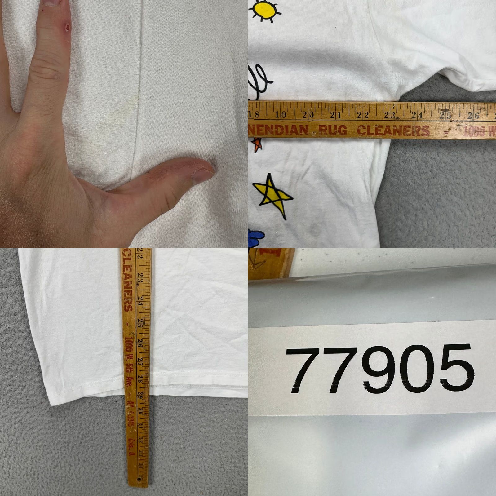 Jerzees VINTAGE JERZEES Mens T-Shirt XL White Y2K Preshrunk Tee Short Sleeve Made In USA Size US XL / EU 56 / 4 - 8 Thumbnail
