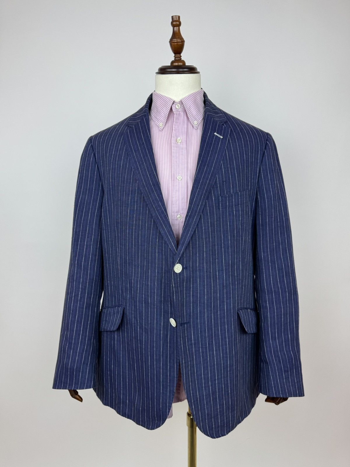 Marks & Spencer Mark&Spencer NOVA Luxury Fides Italian Fabric Linen Blazer Size 44R - 1 Thumbnail