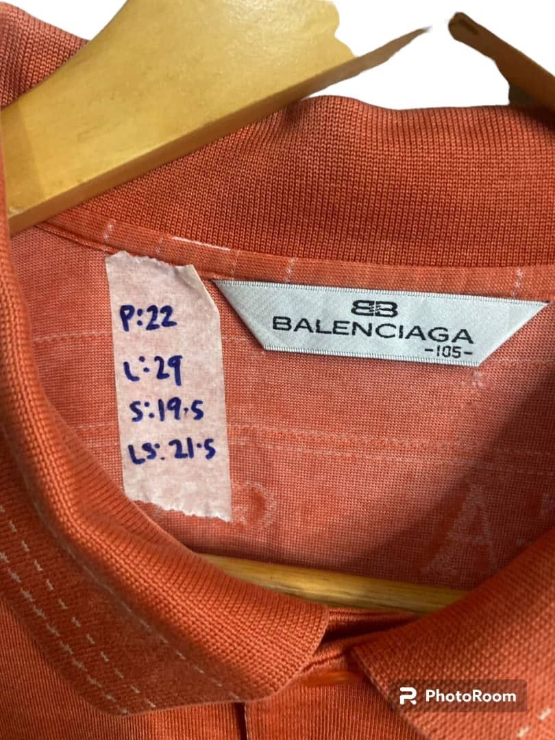 Balenciaga × Vintage Vintage 90s Polo Long Shirt Balenciaga Size US L / EU 52-54 / 3 - 9 Thumbnail