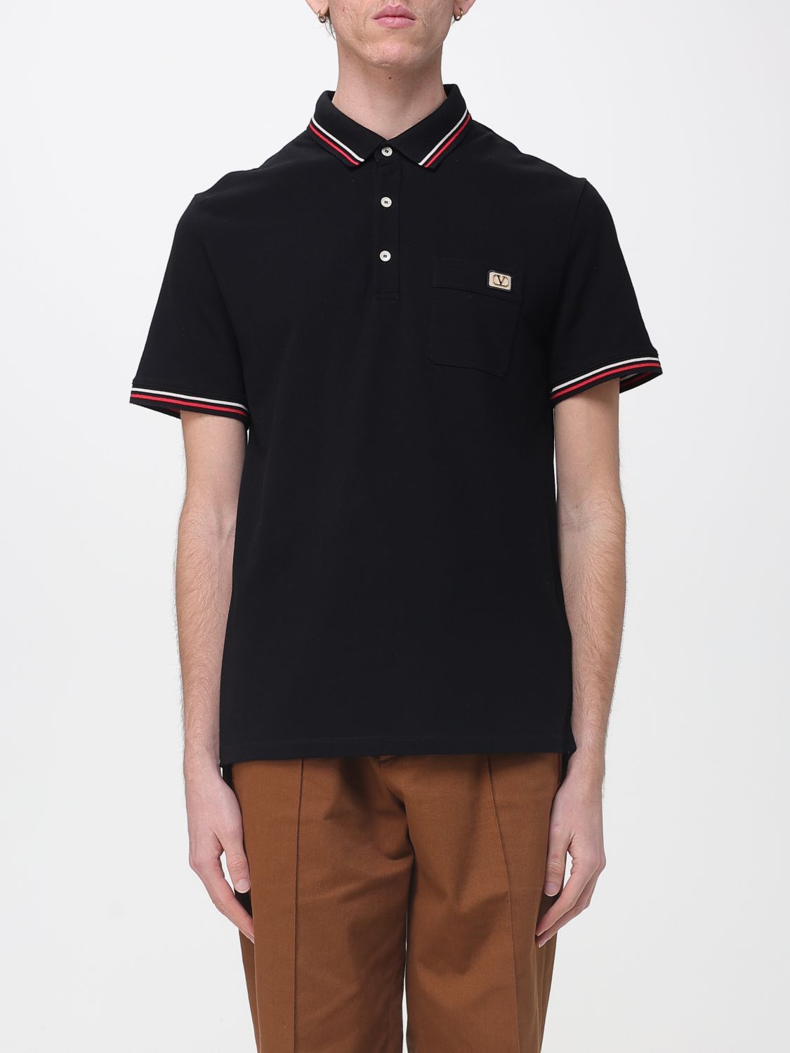 Valentino Valentino Polo Shirt Men Black Size US S / EU 44-46 / 1 - 1 Thumbnail
