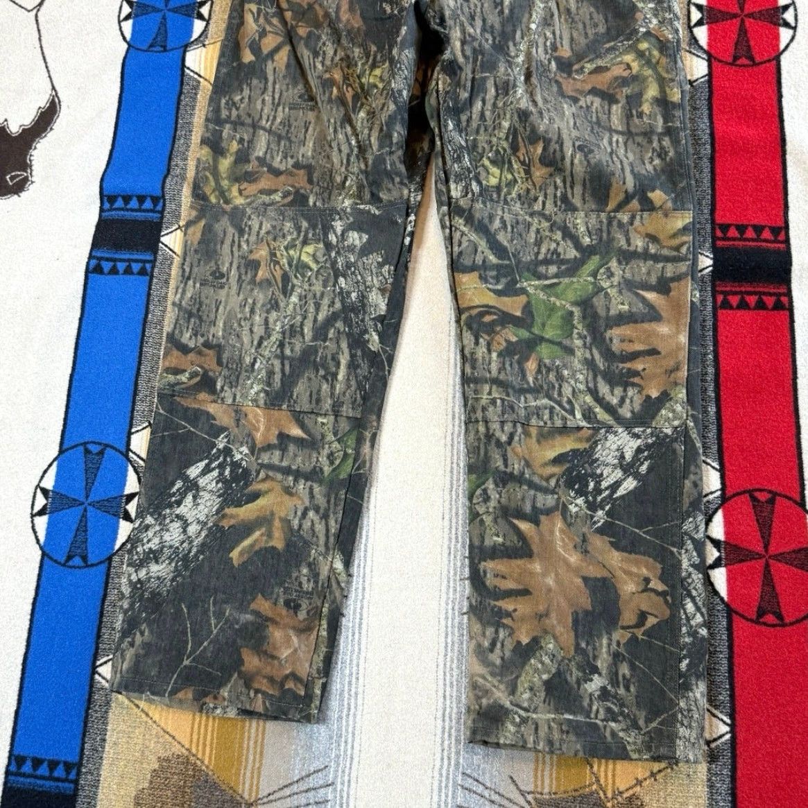 VINTAGE Wrangler Mossy Oak Camo Camouflage Double Knee Jeans Pants Size 36x32 Men Brown Regular Camouflage 90s Y2K Outdoor Hunting Camo