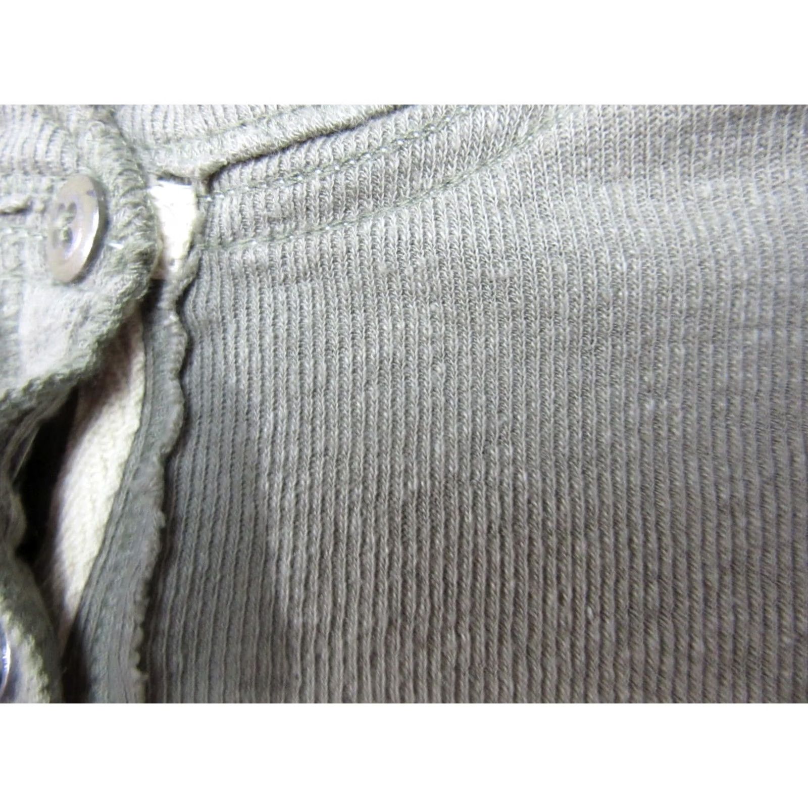 Free People Free People Shirt Womens Medium Green Linen Knit Henley Neck Cozy Up Size M / US 6-8 / IT 42-44 - 5 Thumbnail
