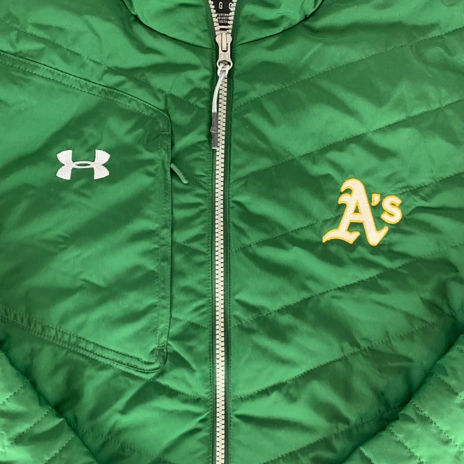 Under Armour Oakland Athletics Under Armour Storm Gear Quilted Jacket Size US L / EU 52-54 / 3 - 2 Thumbnail