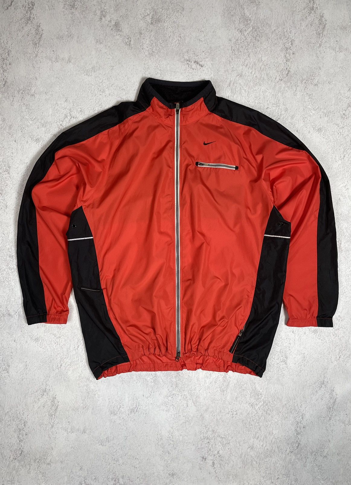 Nike × Vintage Nike Vintage 90s Windbreaker Small Swoosh XXL Size US XXL / EU 58 / 5 - 1 Thumbnail