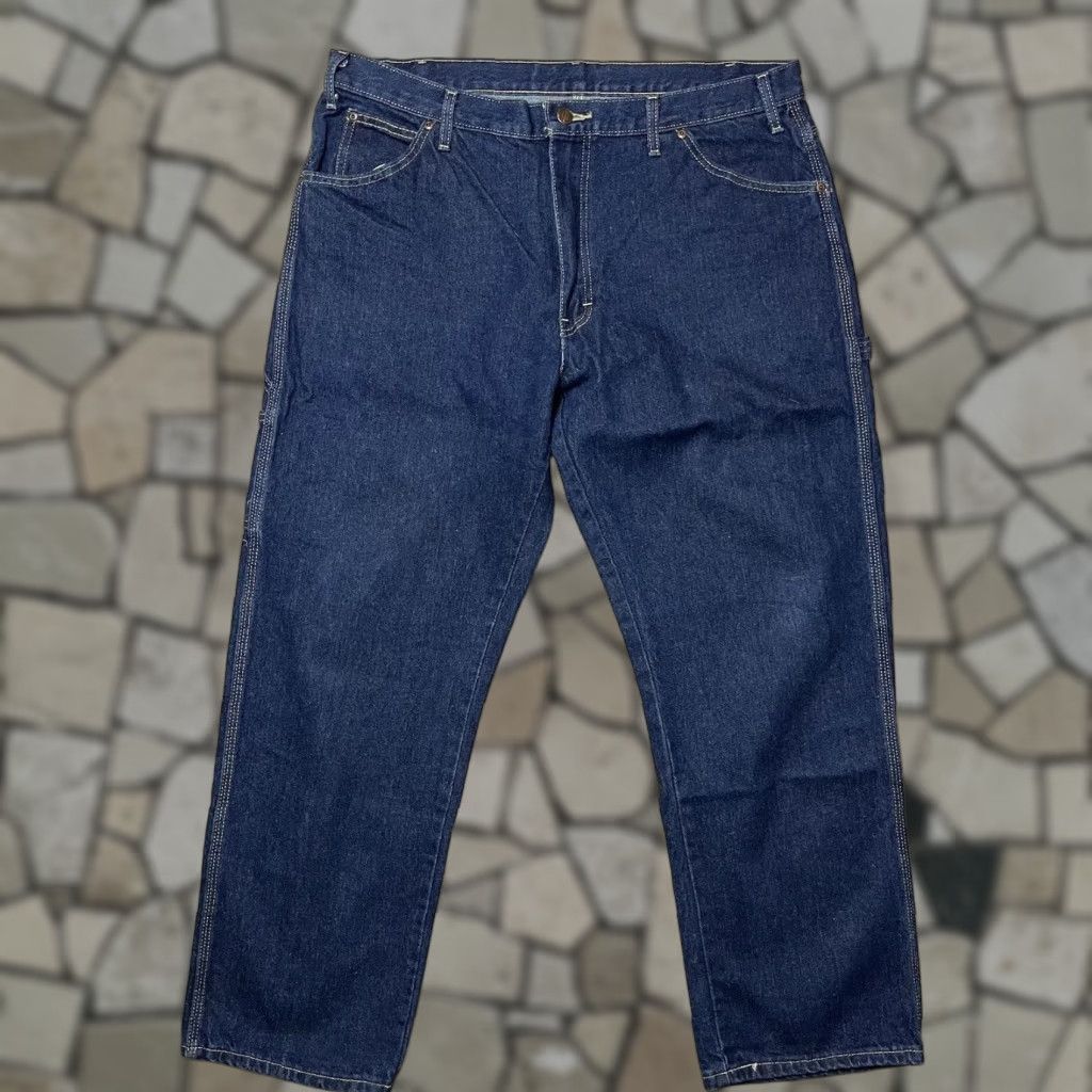 VINTAGE Dickies Jeans Carpenter Denim Blue 38x30 Men Regular 38 Blue 90s Grunge USA