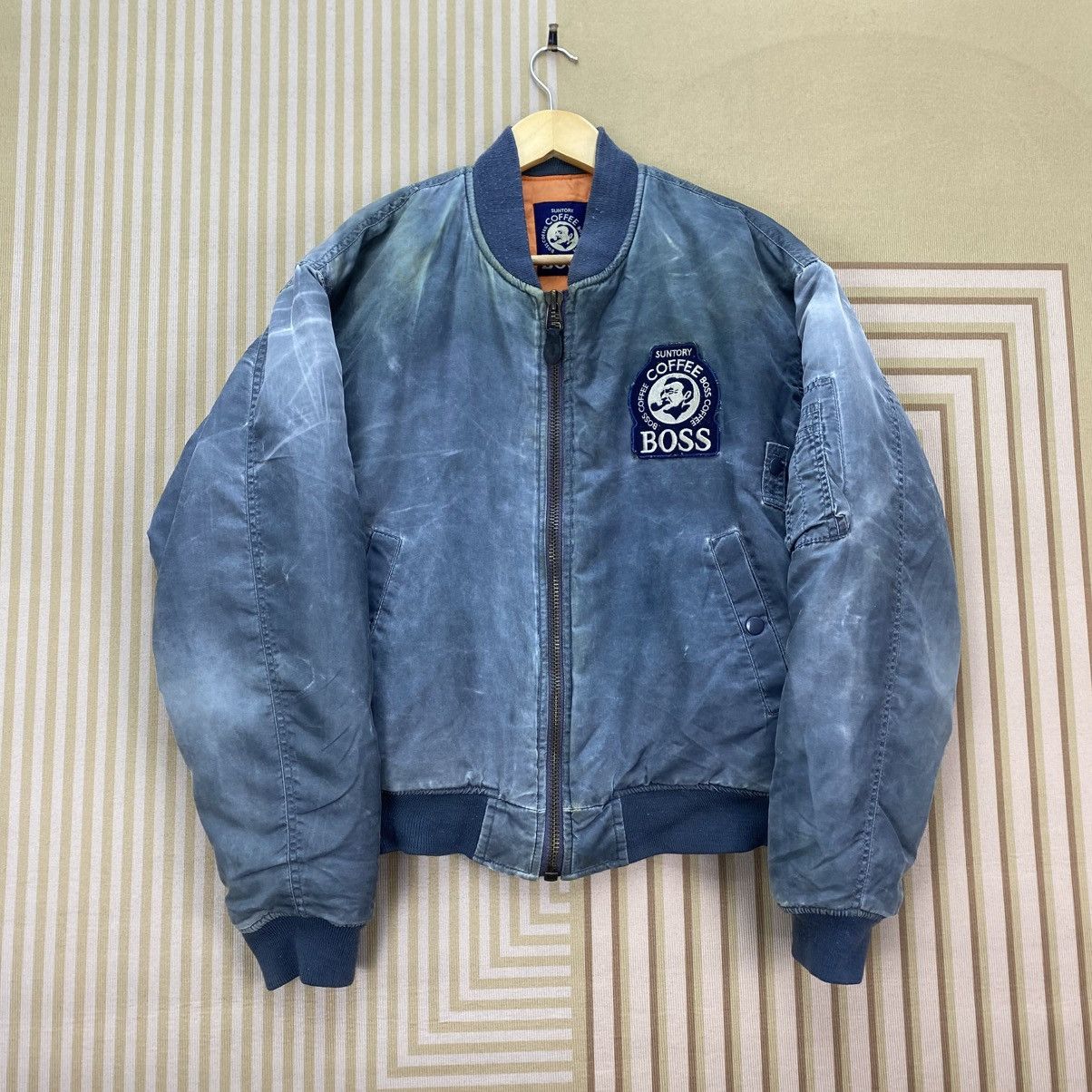 Japanese Brand 🫶 vintage 90s Suntory Coffee Boss MA-1 bomber jacket Size US M / EU 48-50 / 2 - 1 Thumbnail