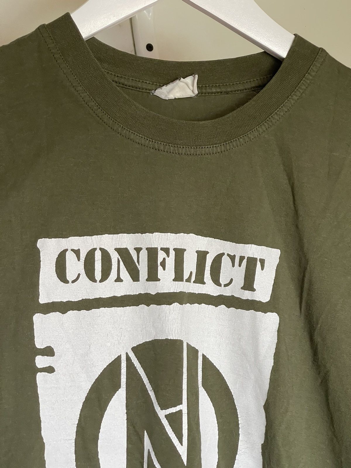 Band Tees × Vintage Vintage Conflict Band Punk T-shirt Size US M / EU 48-50 / 2 - 3 Thumbnail