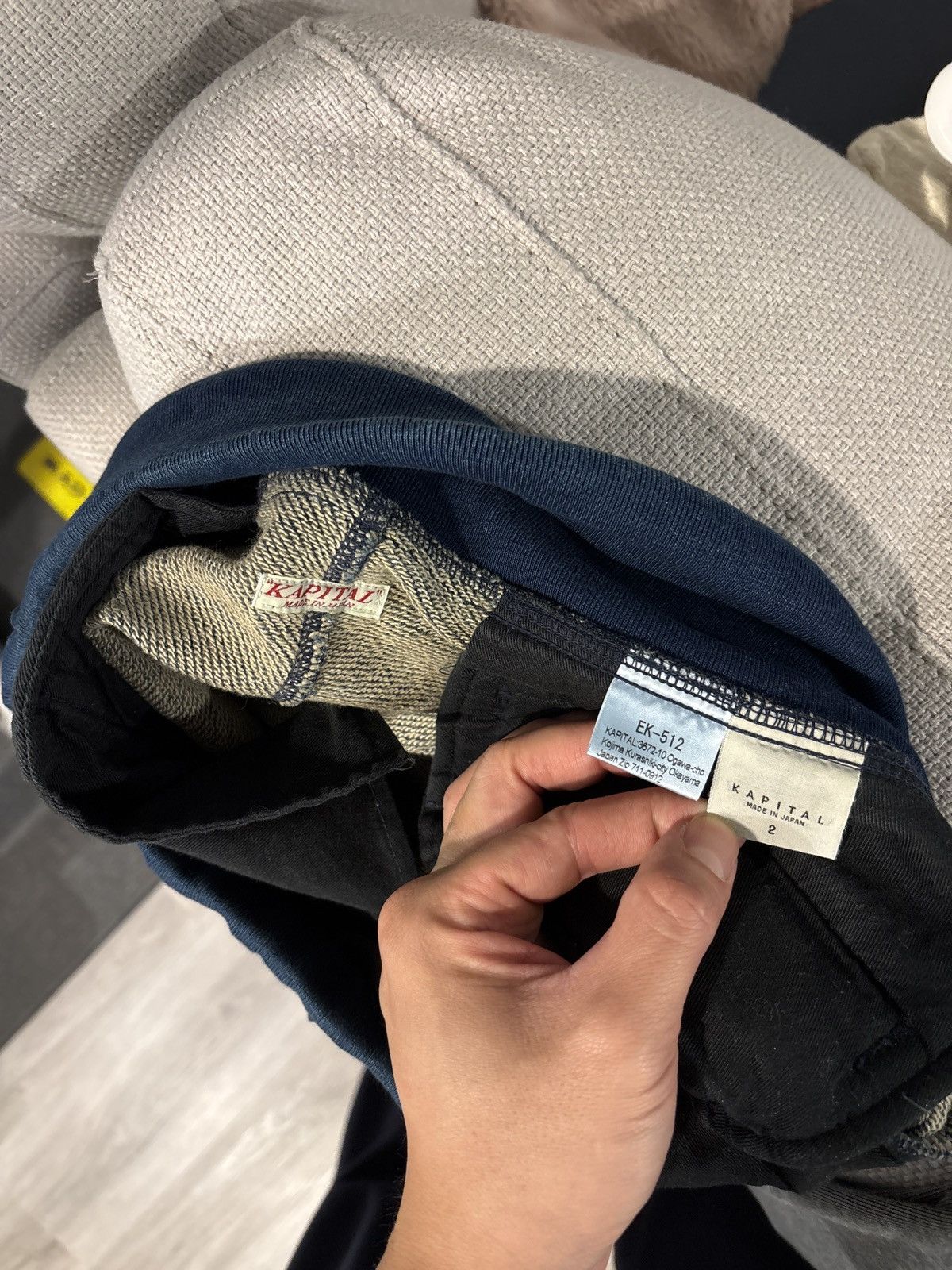 Kapital Kapital IDG Fleecy Knit Pant (FUROSHIKI Embroidery) Indigo Size US 30 / EU 46 - 3 Thumbnail