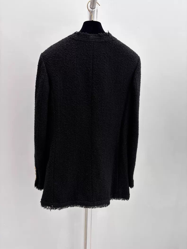 Chanel Chanel Black gold flower buckle four-pocket jacket Size XS / US 0-2 / IT 36-38 - 2 Thumbnail