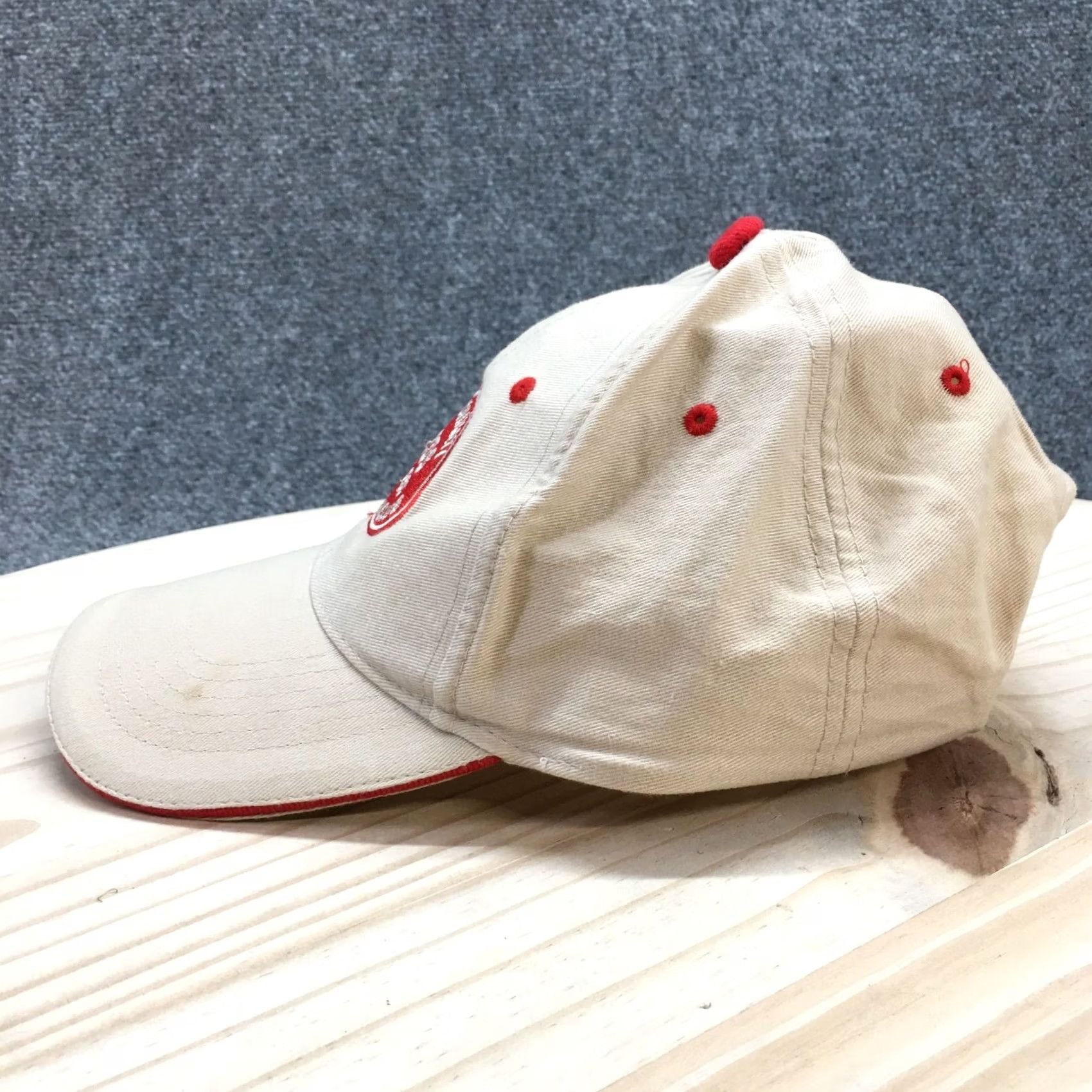 Vintage Cincinnati Reds 1869 Baseball Cap Hat Mens One Size Beige Adjustable Embroidered Size ONE SIZE - 4 Thumbnail