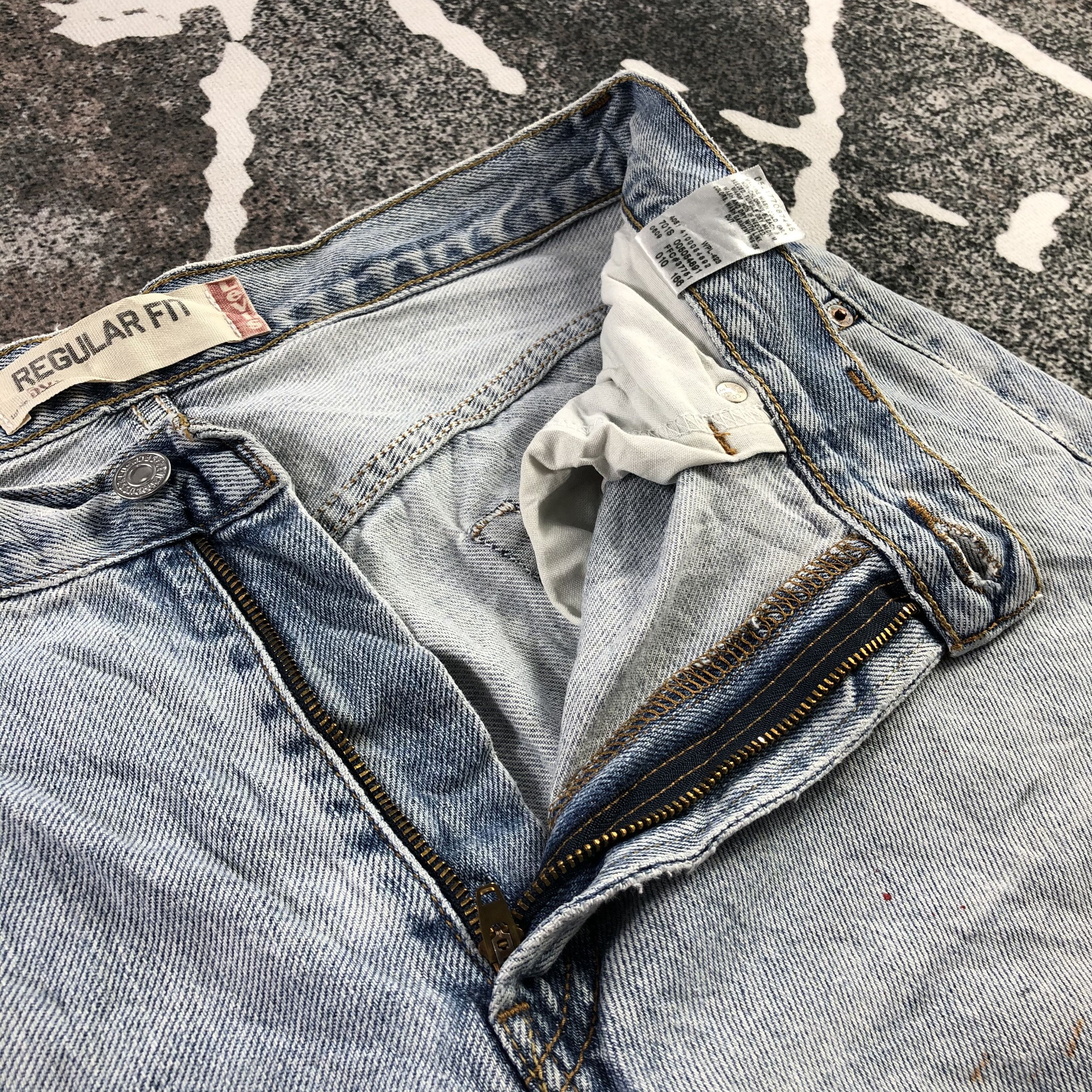 Levi's Vintage Levi's 505 Jeans Distress Regular Fit Denim KJ1435 Size US 34 / EU 50 - 8 Thumbnail