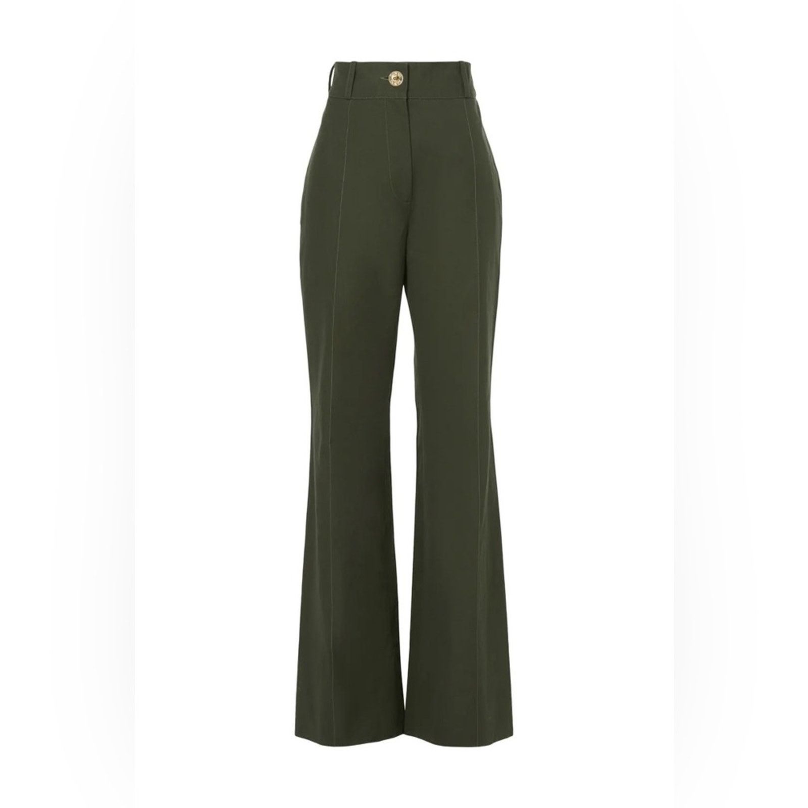 Patou Patou Pants Green Size 2 (French 34) Army Green Olive Flare Size 26" / US 2 / IT 38 - 5 Thumbnail