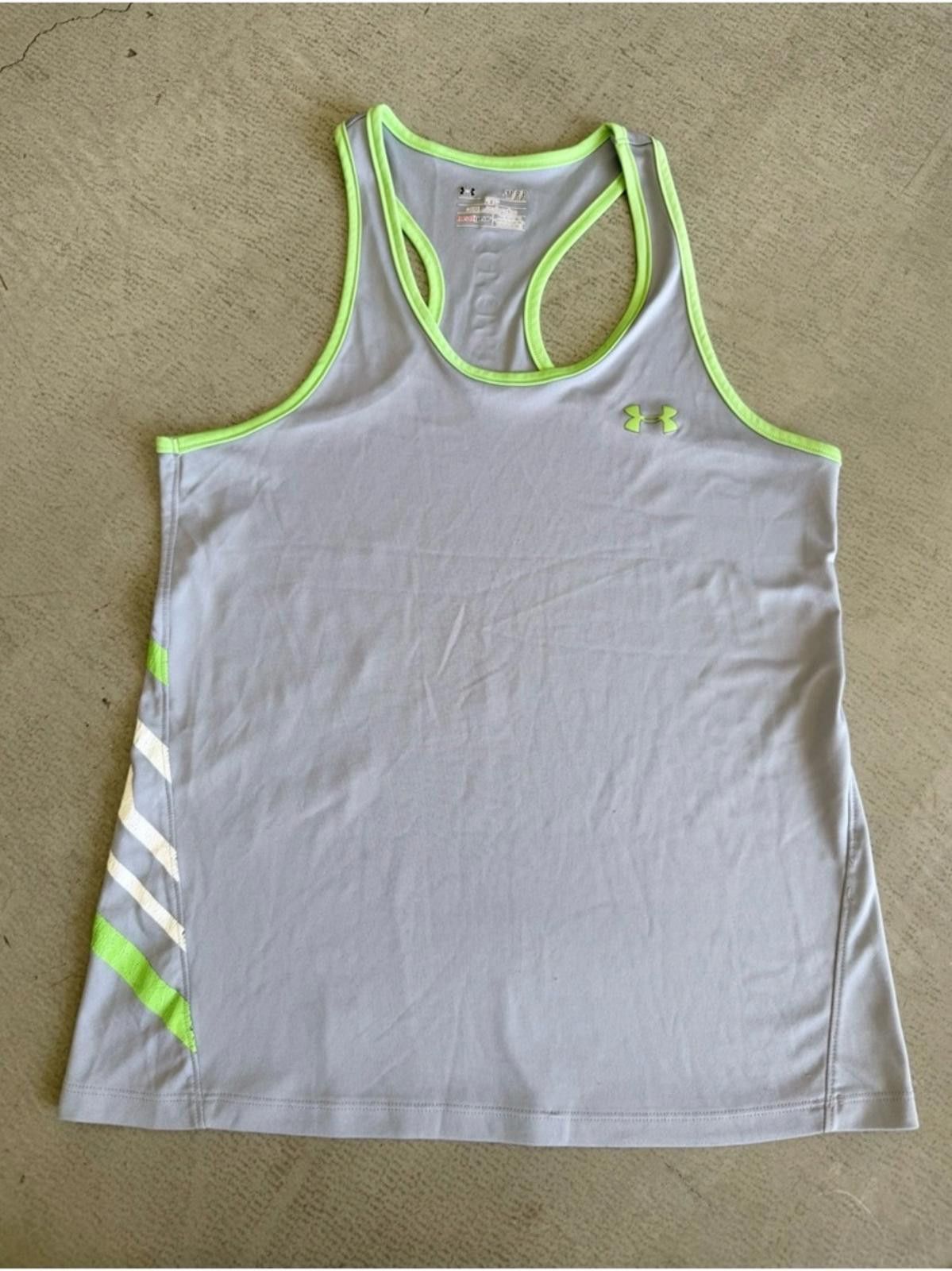 Under Armour Under Armour / HeatGear Racerback Fitness Tank / Gray Size S / US 4 / IT 40 - 1 Thumbnail