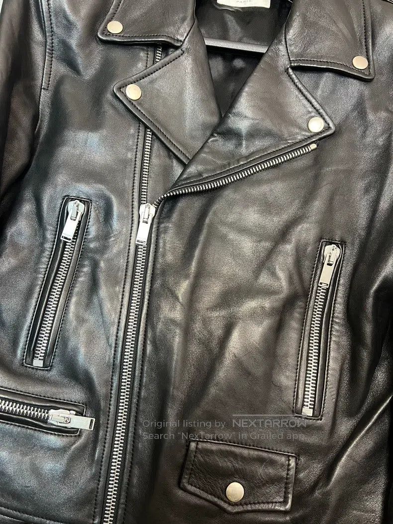 Saint Laurent Paris Saint Laurent Paris Sheepskin Motorcycle Leather Jacket Size US M / EU 48-50 / 2 - 4 Thumbnail