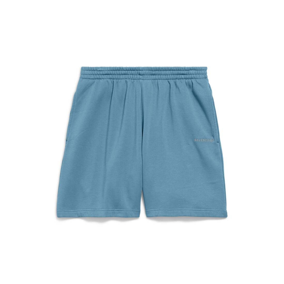 Balenciaga Balenciaga Back Reflective Shorts in grey blue dry fleece Size US 30 / EU 46 - 1 Thumbnail
