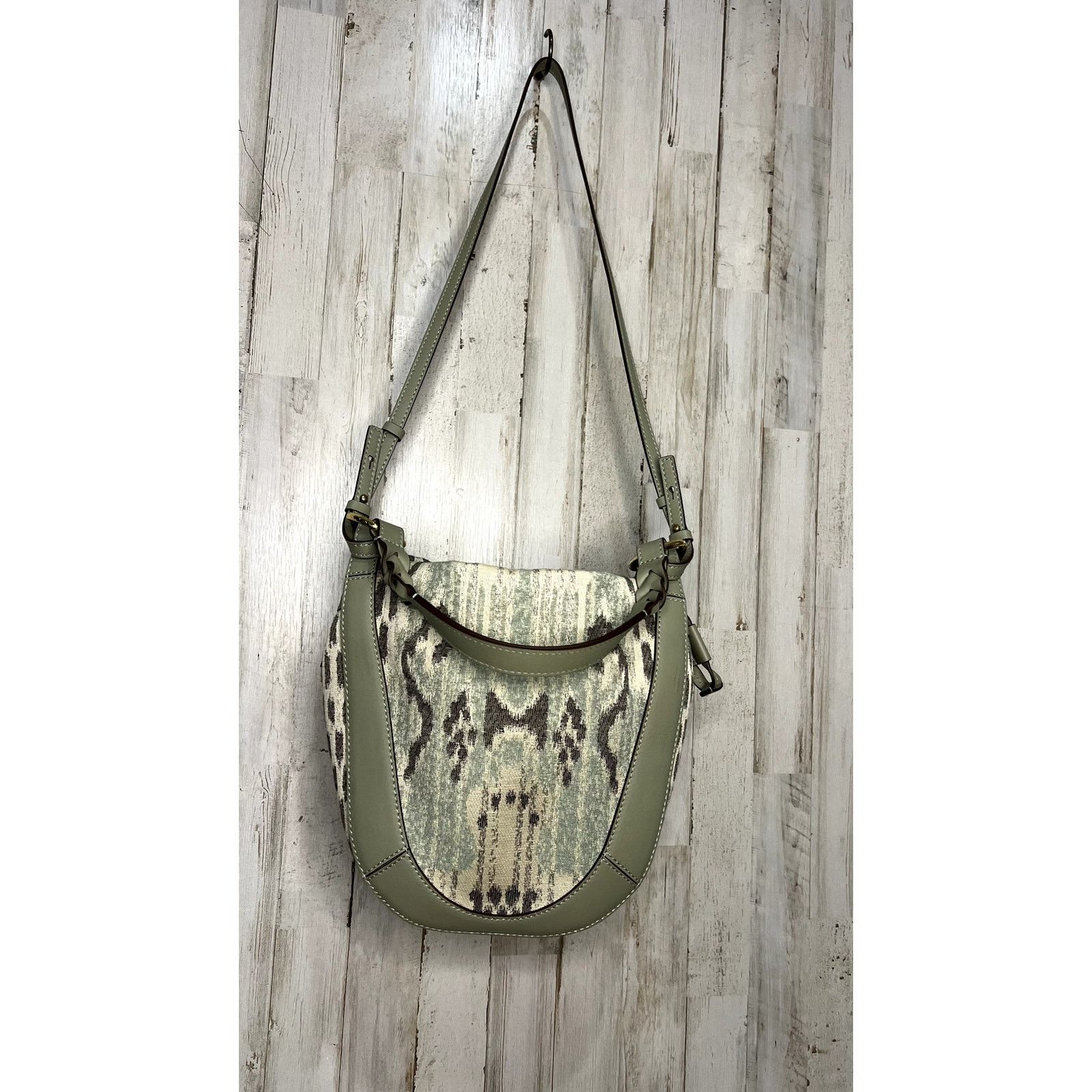 Ulla Johnson Ulla Johnson Women's Canvas & Leather Shoulder Bag Pattern Size ONE SIZE - 5 Thumbnail