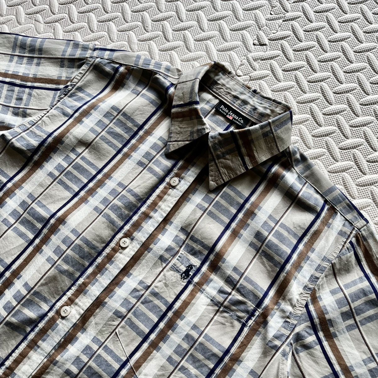Polo Ralph Lauren Rare Discontinued Polo Jeans Co. Vintage Checkered Shirt Size US L / EU 52-54 / 3 - 2 Thumbnail