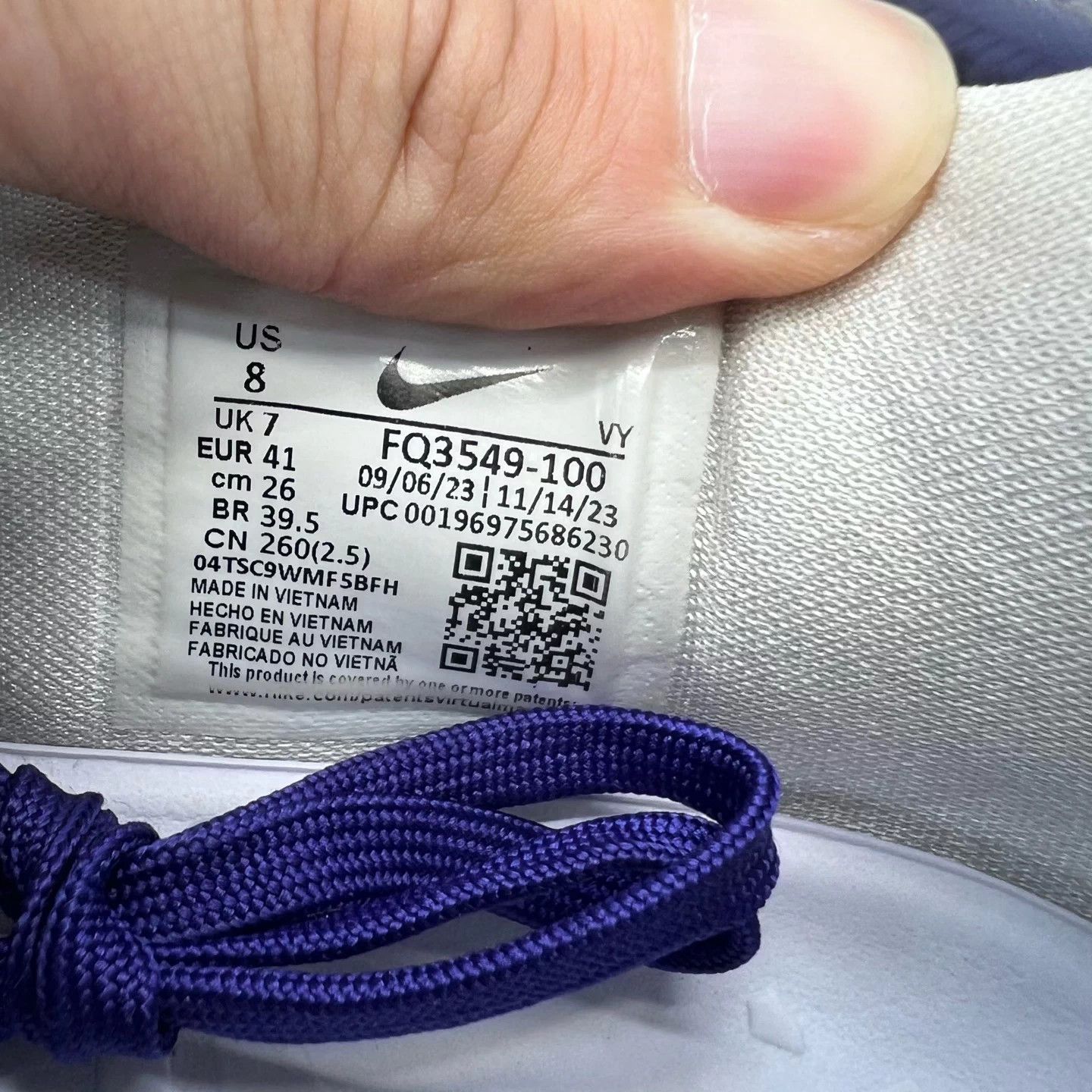 Adidas Adidas ZX 8000 White Purple EUR 41 Mint Size US 8 / EU 41 - 8 Thumbnail