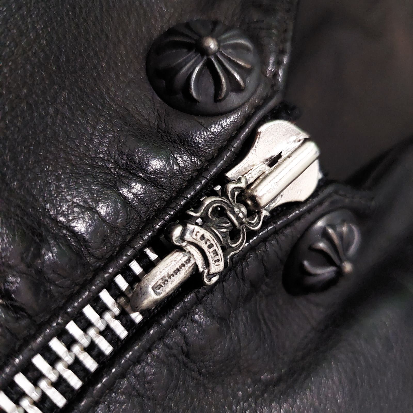 Chrome Hearts × Vintage Delete Today ❗ Chrome Hearts Fleur De Lis Leather Jacket Size US XL / EU 56 / 4 - 16 Thumbnail