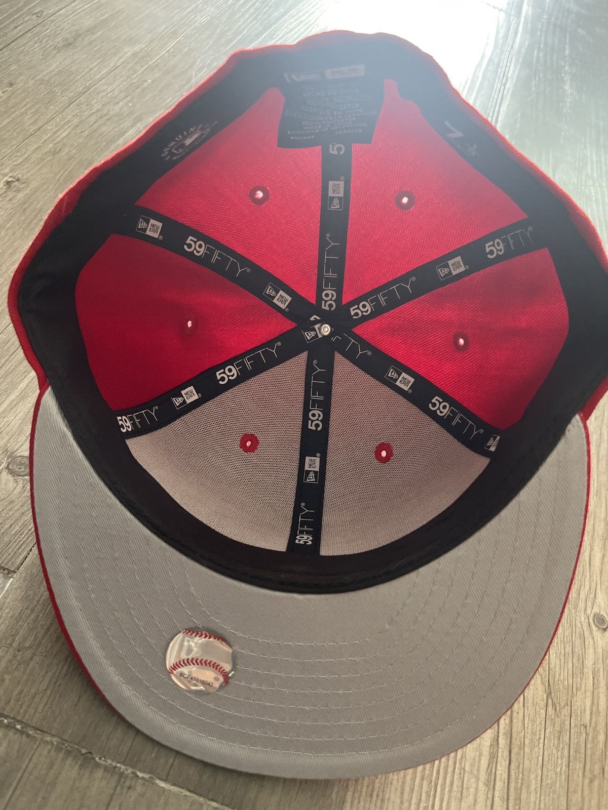 New Era Dodgers Red new era fitted hat Size ONE SIZE - 3 Thumbnail