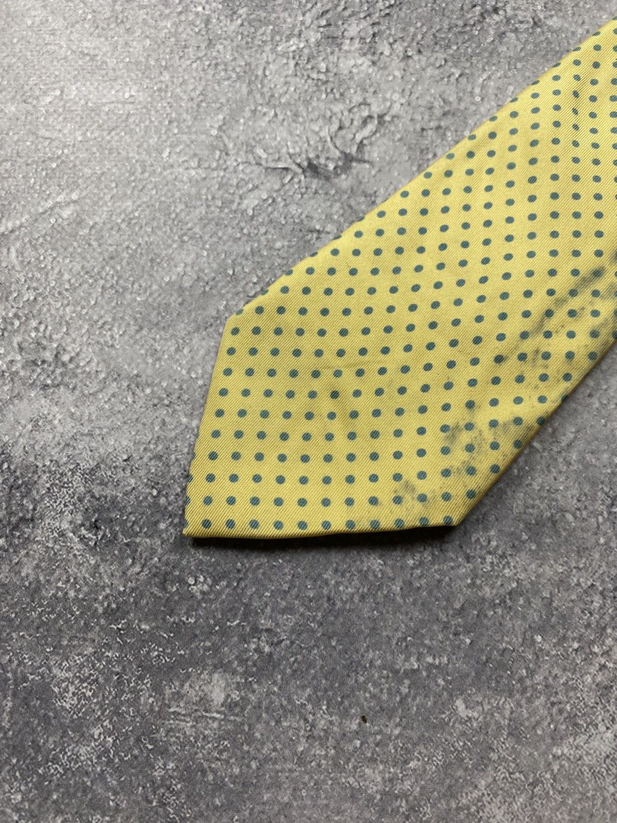 Hermes Hermes Tie Paris 100% Silk Made In France Polka Dot Necktie Size ONE SIZE - 9 Thumbnail