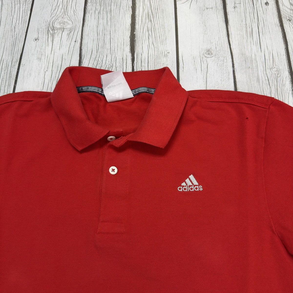 Adidas × Vintage Vintage Adidas polo shirt Size US L / EU 52-54 / 3 - 3 Thumbnail