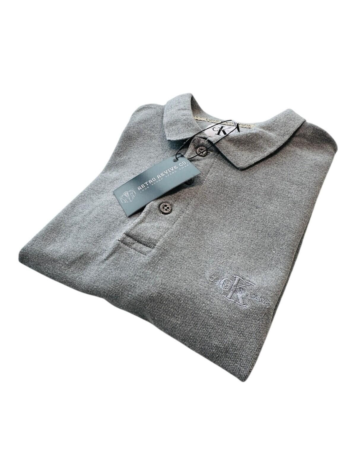 Calvin Klein Calvin Klein Jeans Polo Shirt Men's UK Size M Grey Size US M / EU 48-50 / 2 - 2 Thumbnail