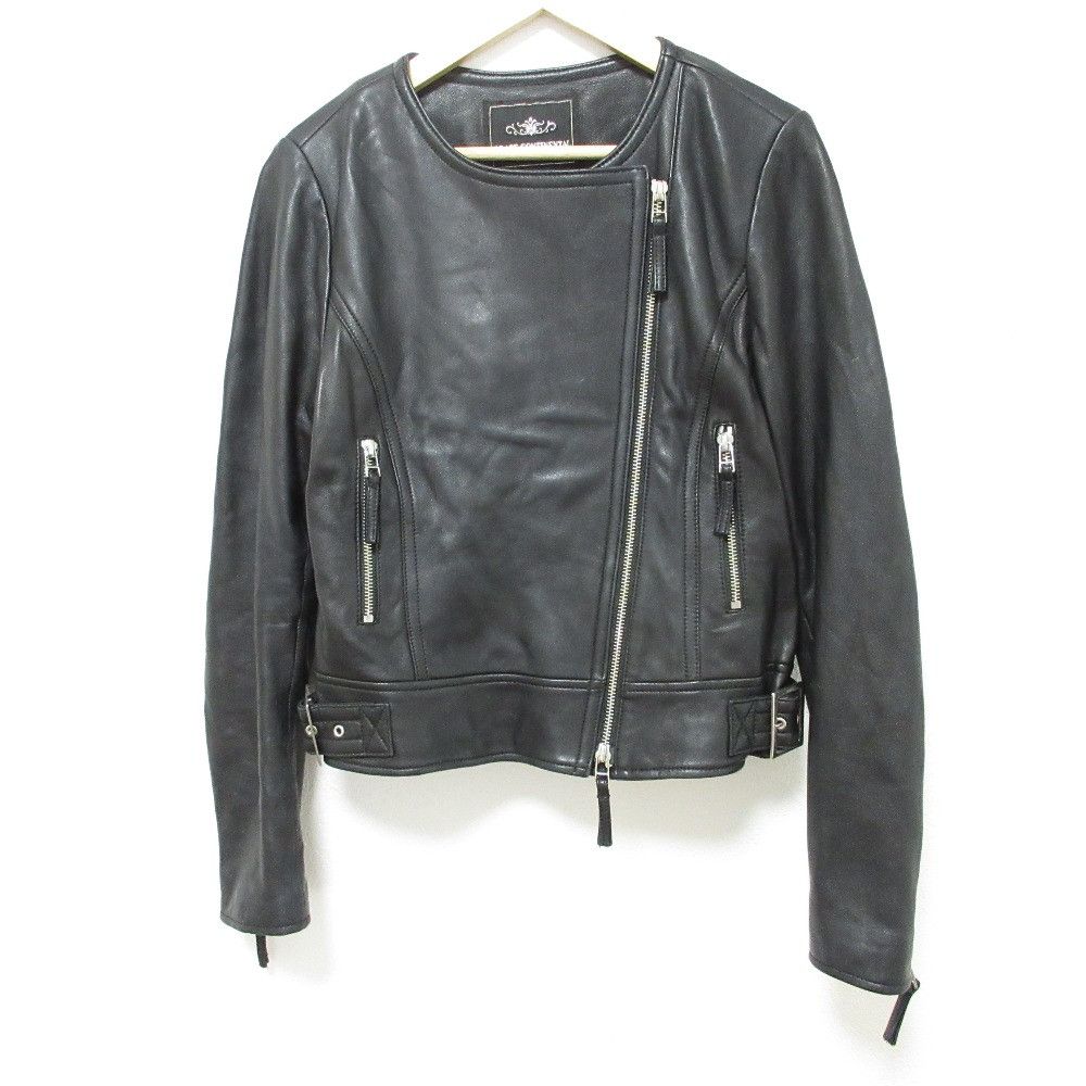 Other Other GRACE CONTINENTAL Lace Up Riders Jacket Blouson Leather Outerwear DUTY FREE for USA Size ONE SIZE - 1 Thumbnail