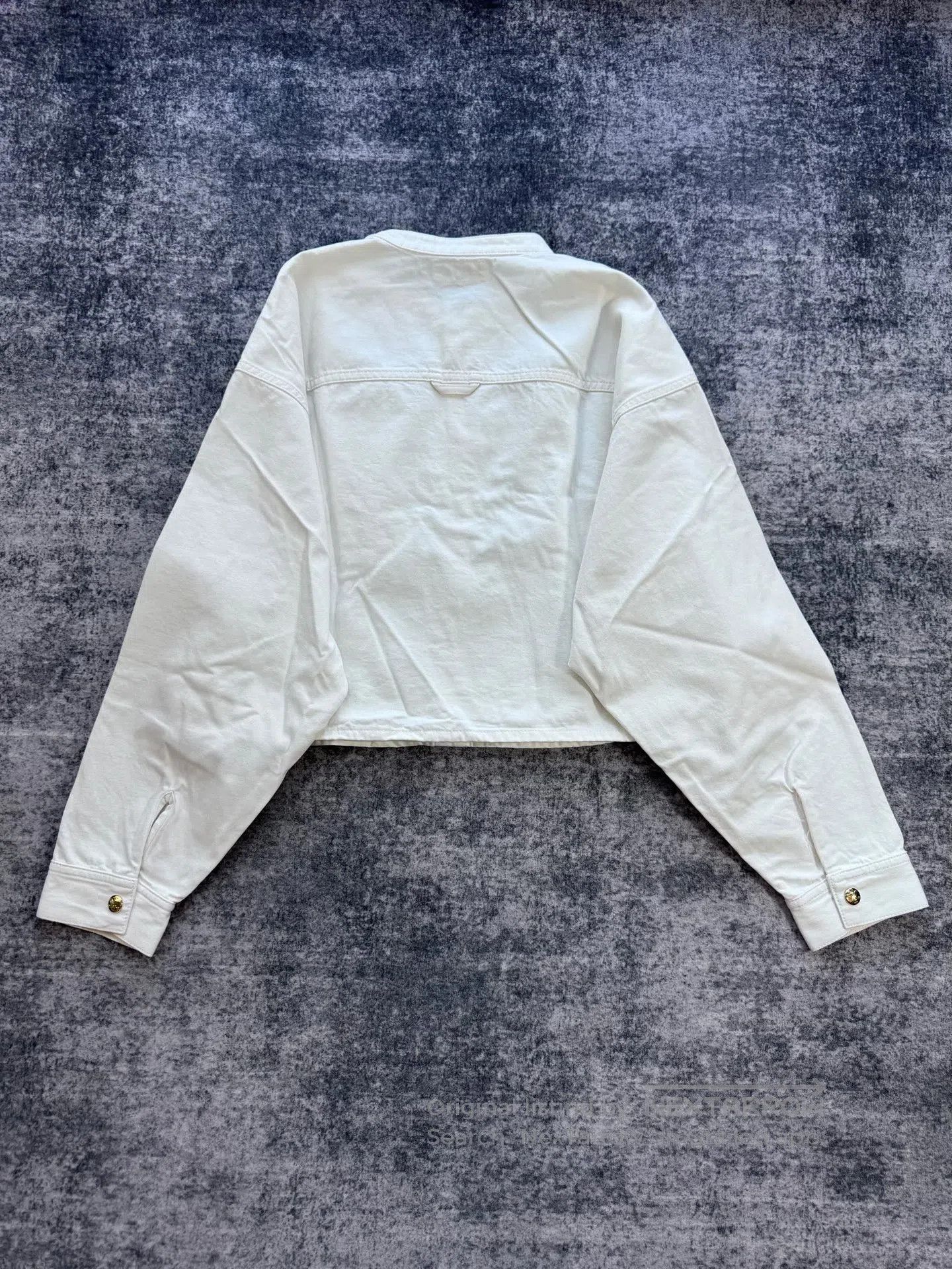 Celine CELINE New Arrival White Gold Button Denim Jacket| Size S / US 4 / IT 40 - 2 Thumbnail