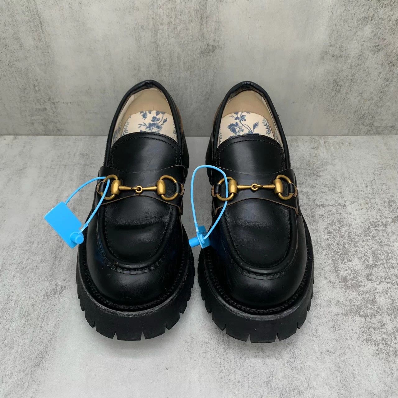 Gucci Gucci Black Horsebit Bee Platform Loafer 38 98 New Size US 7 / IT 37 - 4 Thumbnail