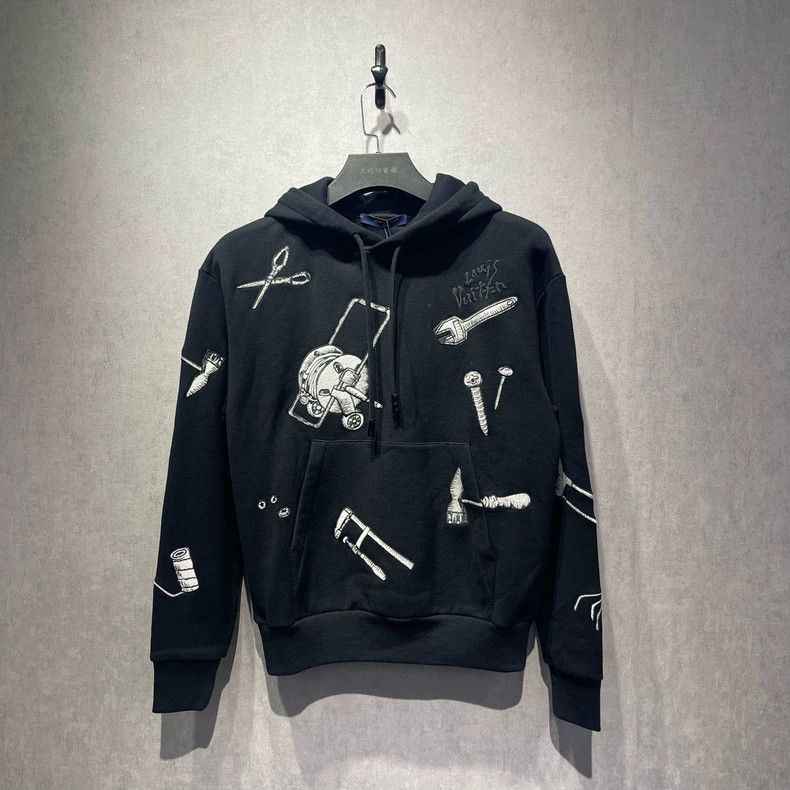 Louis Vuitton LOUIS VUITTON Tool Embroidered Hoodie Size US XS / EU 42 / 0 - 1 Thumbnail