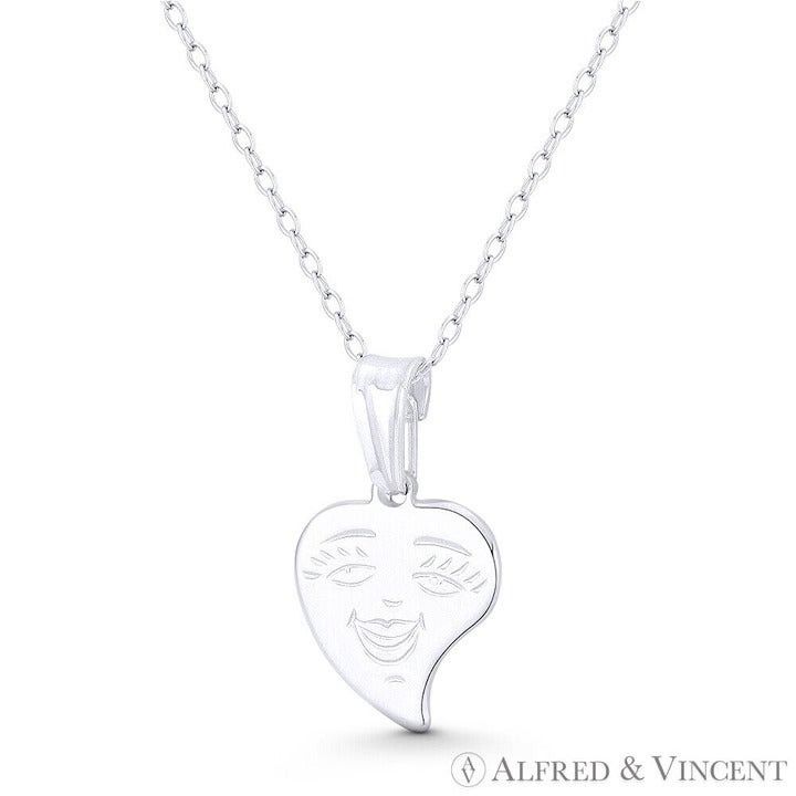 Other Flat Heart Smiling-Face Love Charm Pendant Size ONE SIZE - 1 Preview