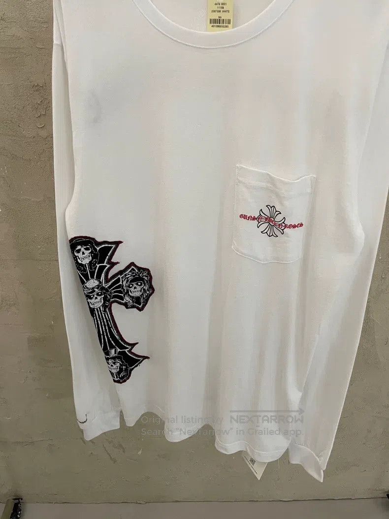 Chrome Hearts CHROME HEARTS Size L Gunhua side cross Sanskrit round neck Size US M / EU 48-50 / 2 - 6 Thumbnail