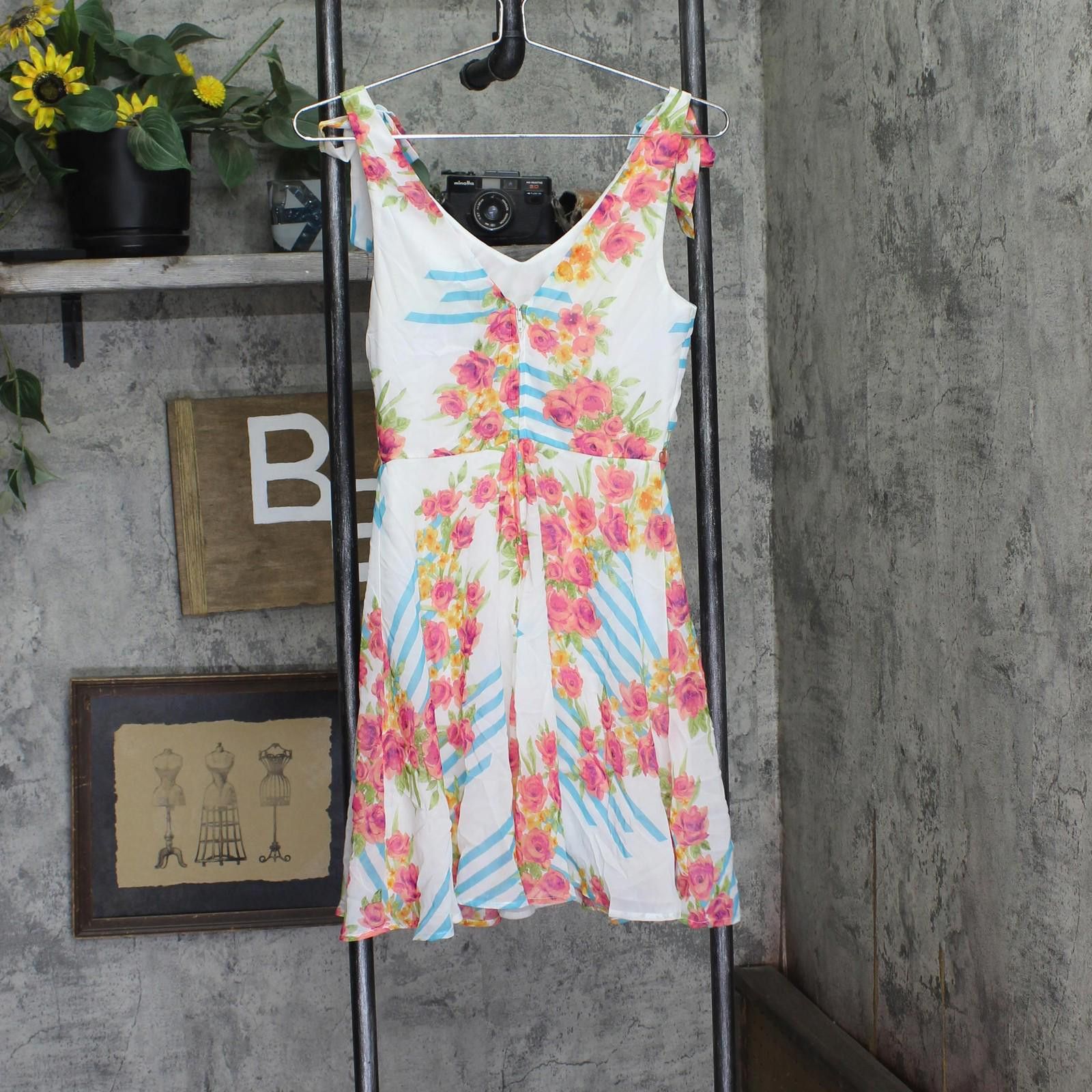 Other New City Studio Fit & Flare Dress 3810-0025 Blue Multi 1 Size M / US 6-8 / IT 42-44 - 2 Thumbnail