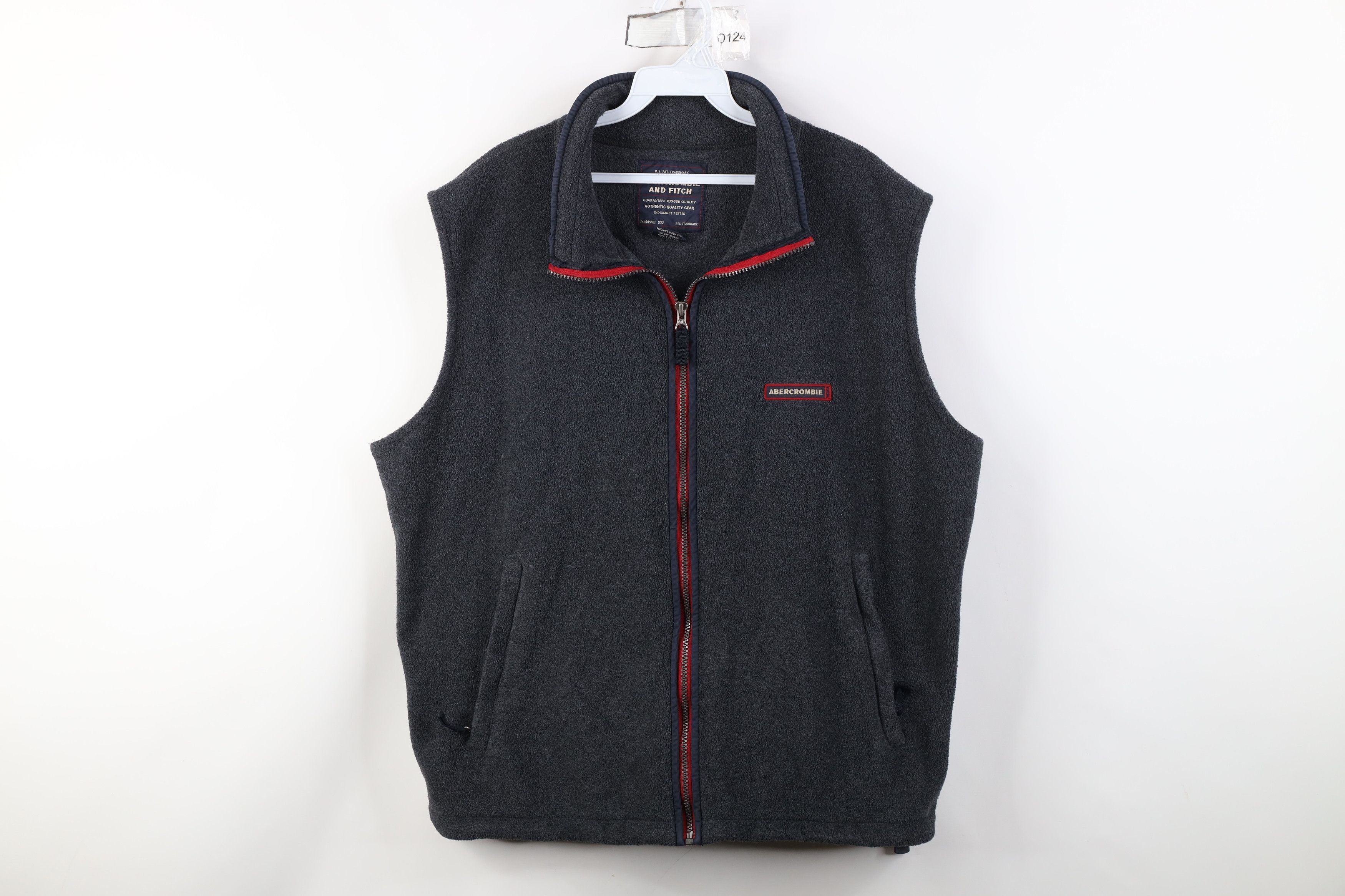 Abercrombie & Fitch Vintage 90s Abercrombie & Fitch Fleece Vest Jacket Gray Size US L / EU 52-54 / 3 - 1 Thumbnail