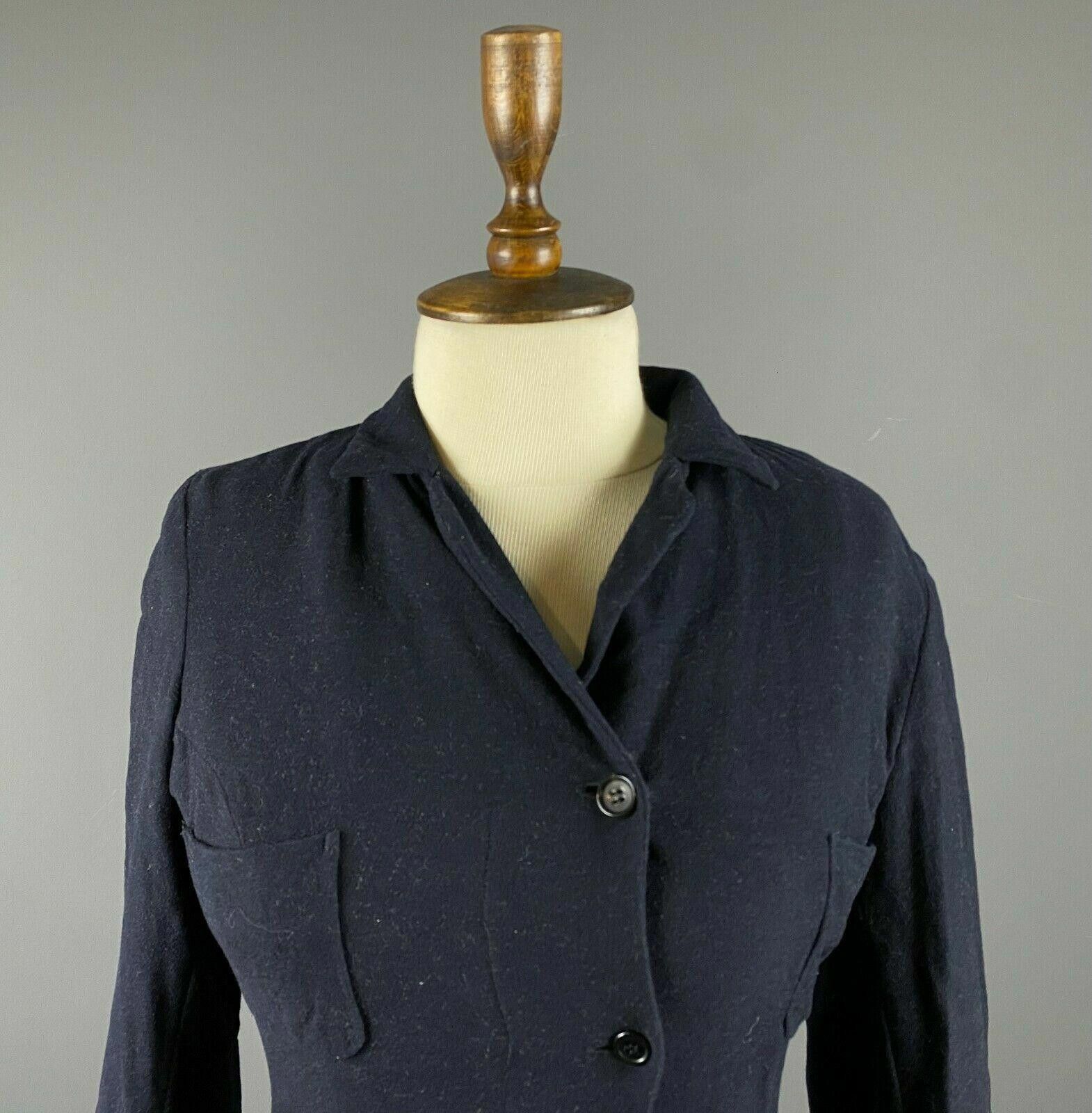 Jil Sander Ladies Jil Sander Navy Wool Zip Up Multi Pocket Coat Jacket Size M / US 6-8 / IT 42-44 - 2 Thumbnail