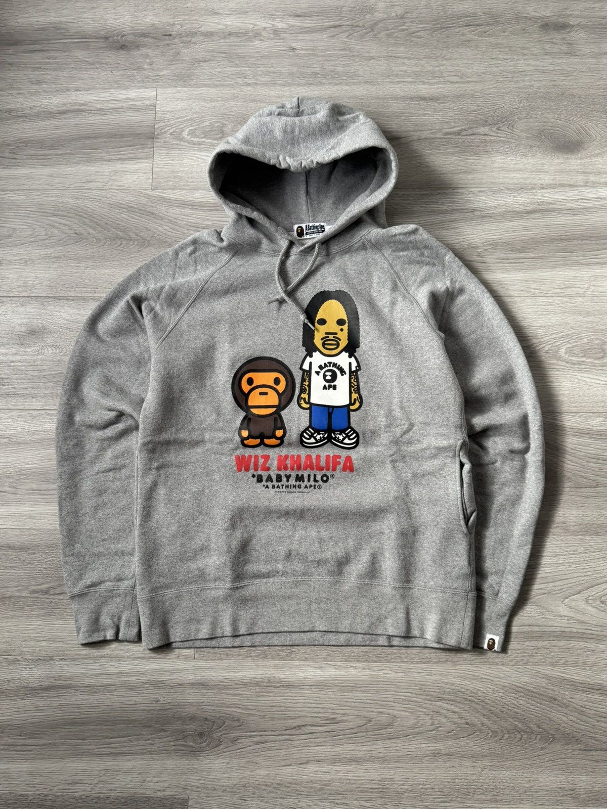 Bape Bape x Wiz Khalifa Baby Milo Logo Pullover Hoodie Size US XL / EU 56 / 4 - 1 Thumbnail