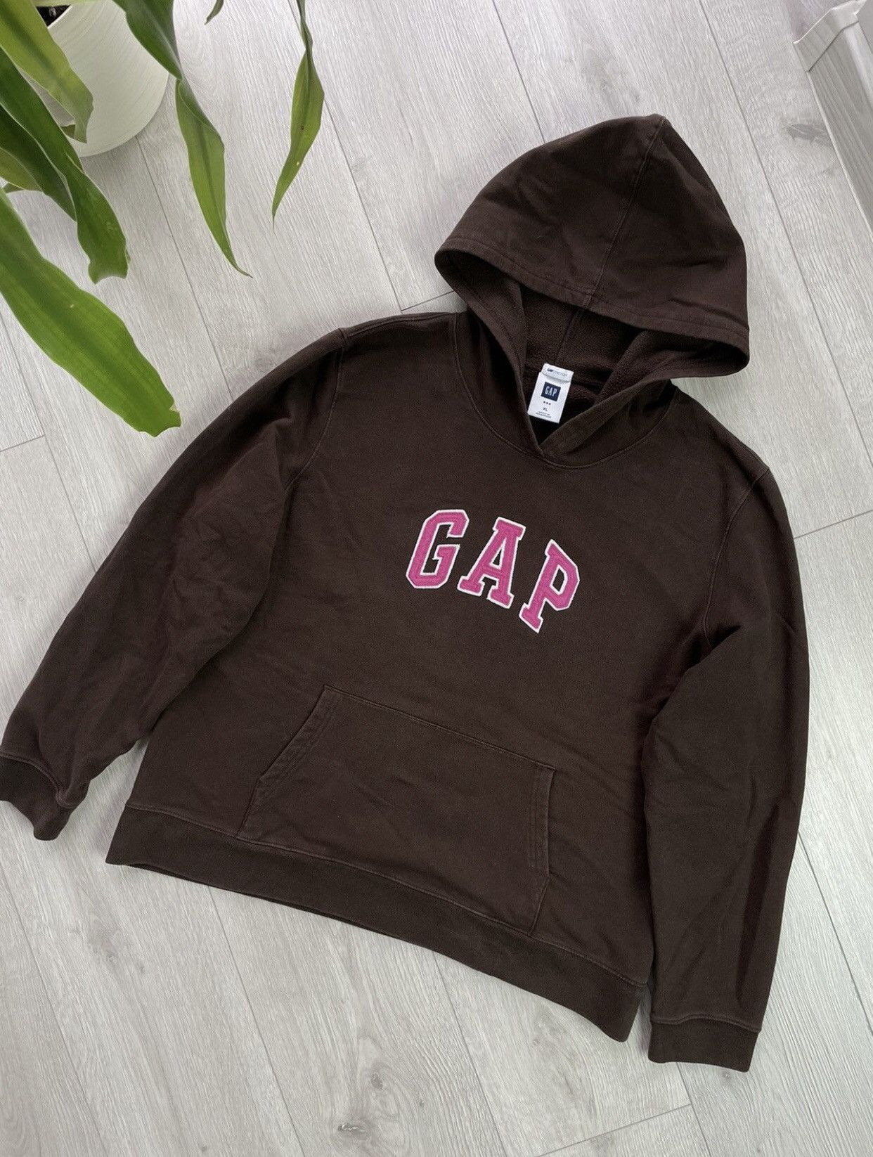 Gap × Vintage GAP hype brown vintage hoodie Size US S / EU 44-46 / 1 - 3 Thumbnail