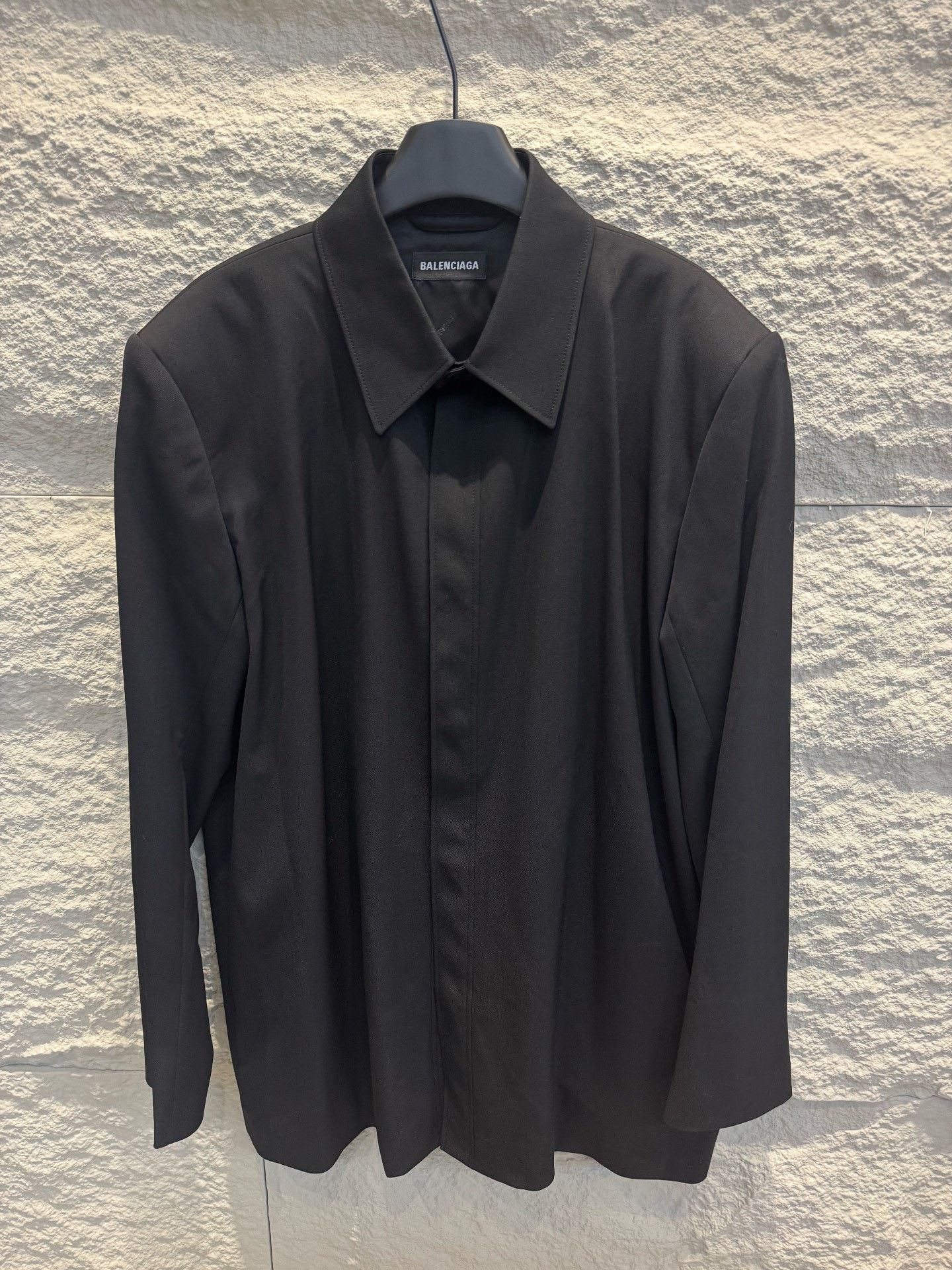 Balenciaga Balenciaga Padded Shoulder Shirt Jacket Size 44 Size US S / EU 44-46 / 1 - 1 Thumbnail