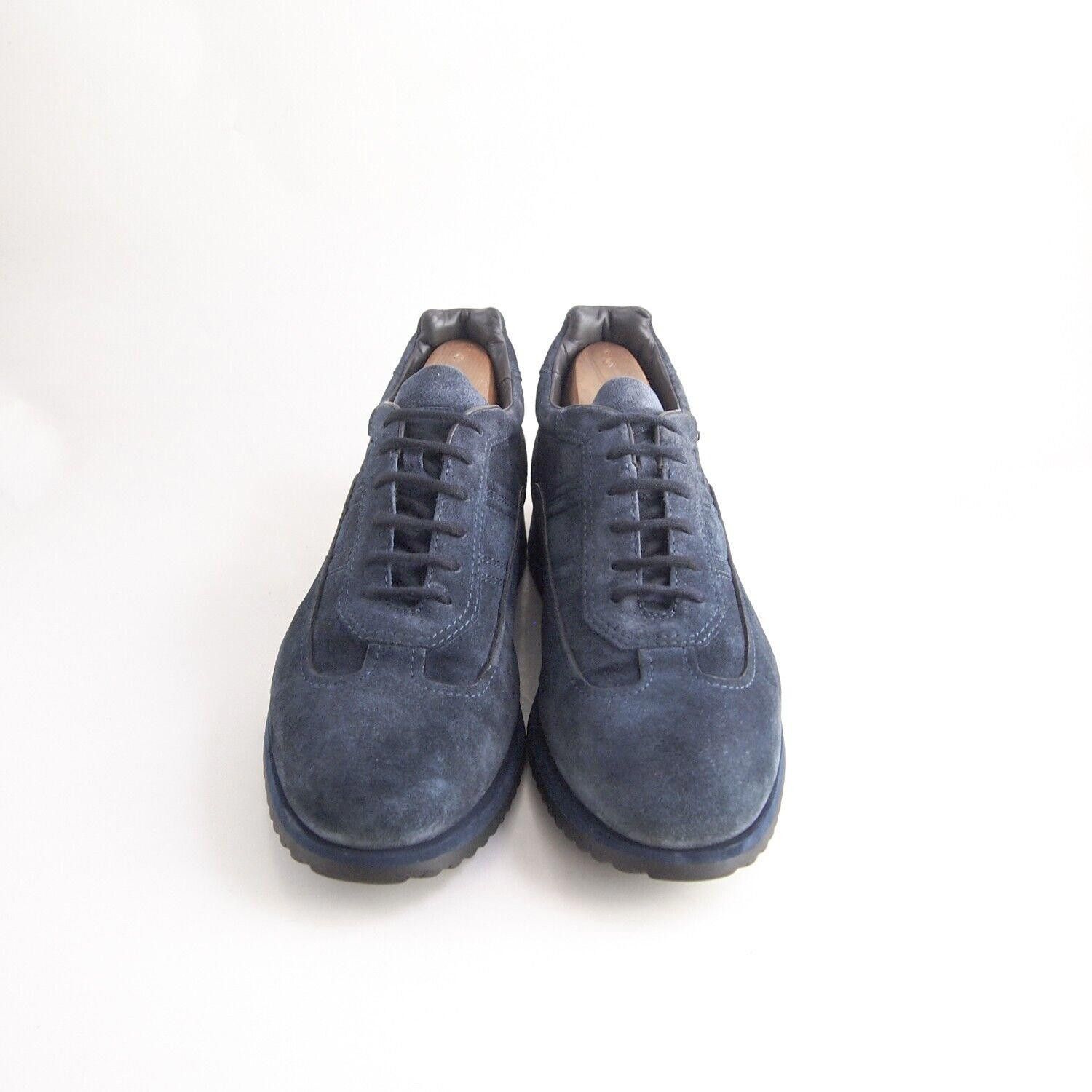 Santoni Santoni Low Top Sneakers Blue Suede Mens US 10.5 EU 43.5 Size US 10.5 / EU 43-44 - 3 Thumbnail