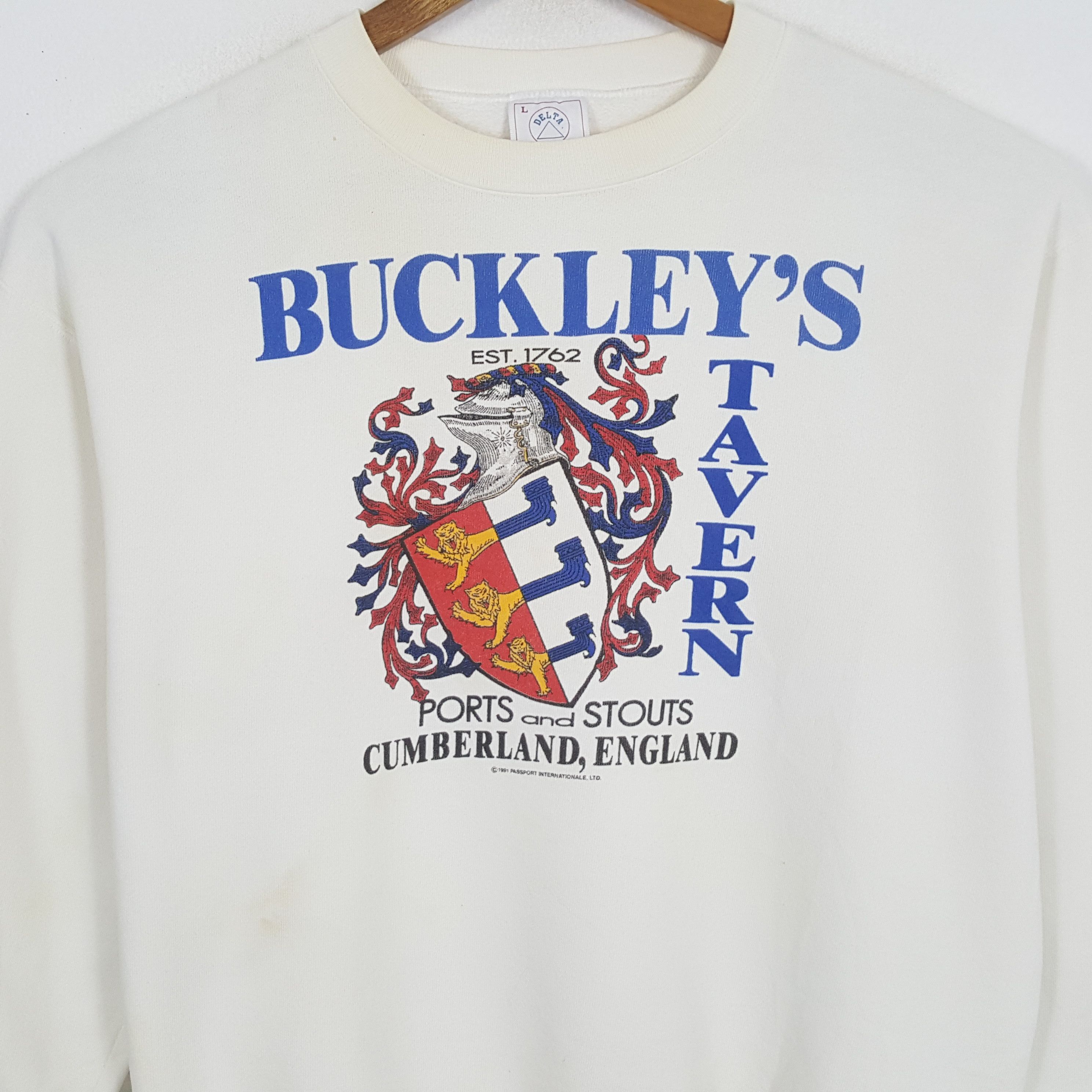 Vintage Vintage 90's BUCKLEY'S TAVERN Streetwear Style Sweatshirts Size US L / EU 52-54 / 3 - 2 Thumbnail