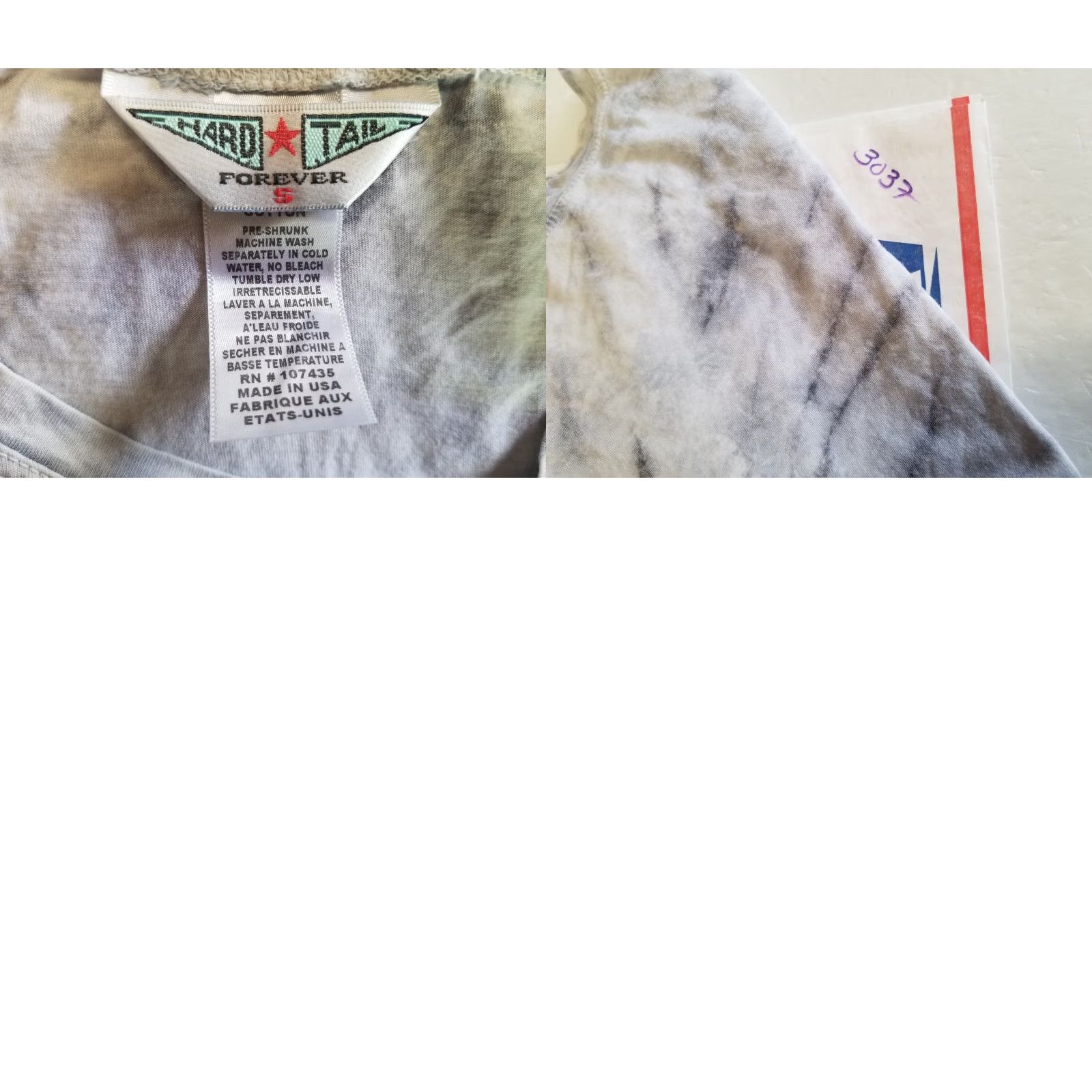 Hard Tail Hard Tail Blue Tie Dye Stretch Ultra Soft Relaxed Fit Top Small Blouse Gray S Women Regular Size Type Blouse Relaxed Fits Deluxe? Size S / US 4 / IT 40 - 8 Thumbnail