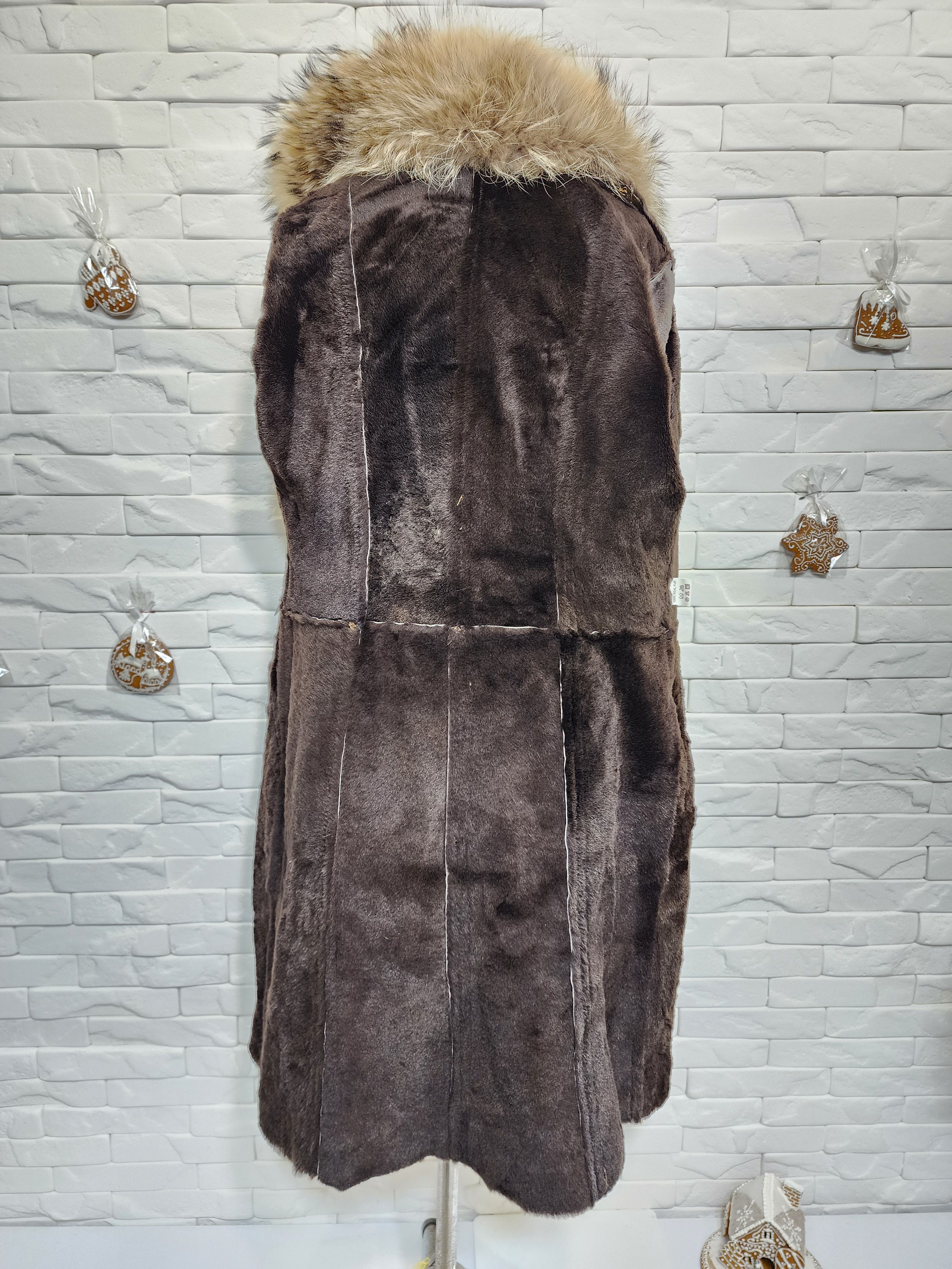 Uniqlo Bronze Sheepskin Coat: Leather Belted Winter Outerwear Size XL / US 12-14 / IT 48-50 - 7 Thumbnail