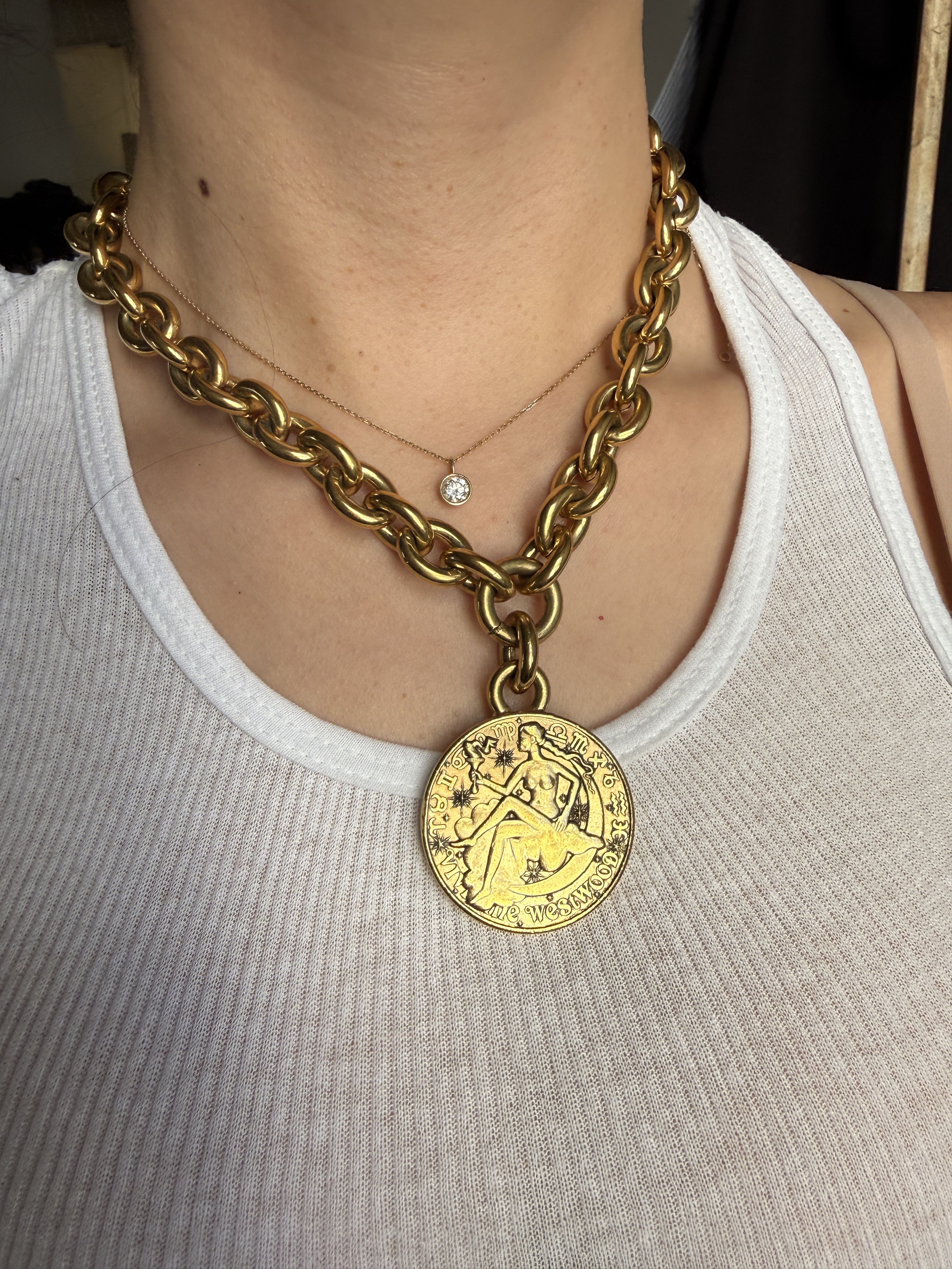 Vivienne Westwood Huge Double Sided Charm Necklace Broken Size ONE SIZE - 6 Thumbnail