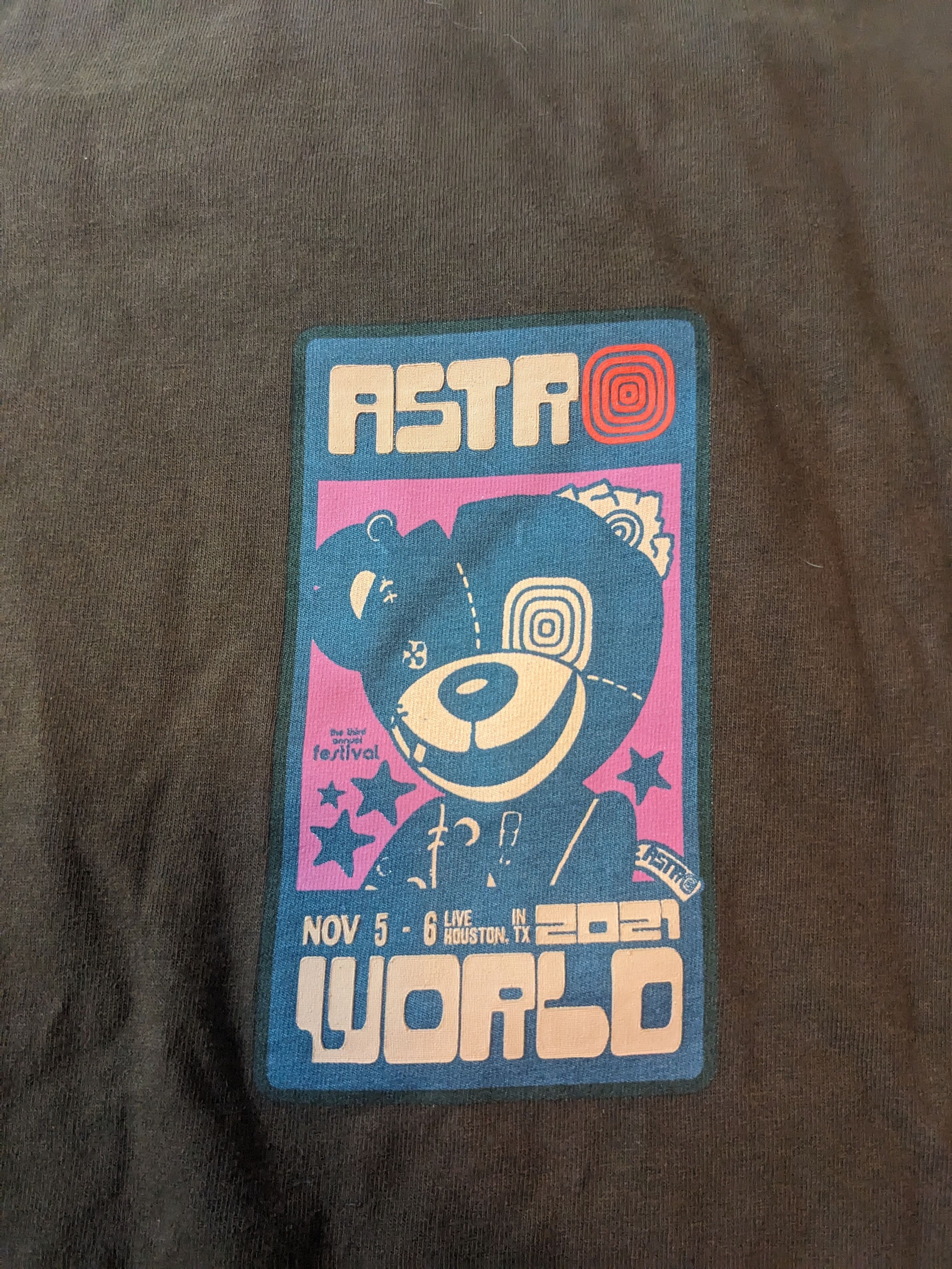 Travis Scott Travis Scott Astroworld Tee - Nov. 5-6, 2021 From Houston Size US M / EU 48-50 / 2 - 2 Thumbnail