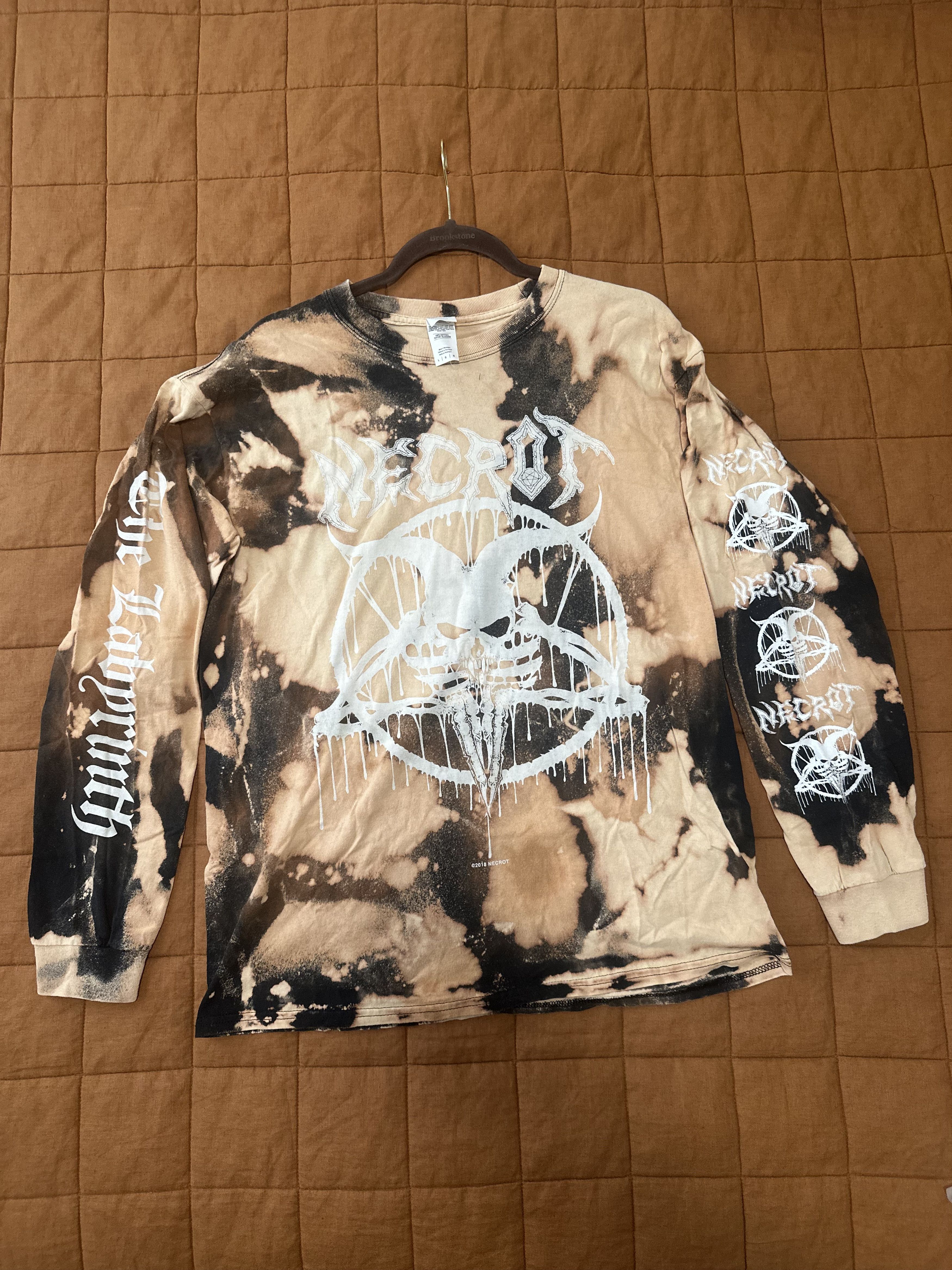 Other NECROT ~ One-of-a-Kind Custom Bleach-Dyed Longsleeve Shirt Size US L / EU 52-54 / 3 - 6 Thumbnail
