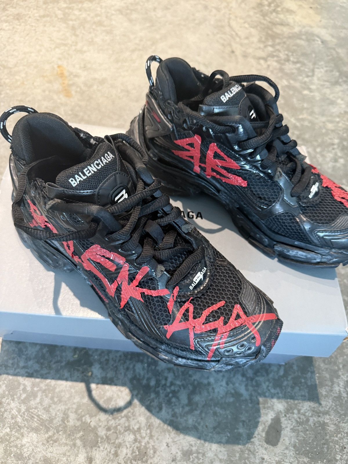 Balenciaga Balenciaga Graffiti Runners Size US 8.5 / EU 41-42 - 3 Thumbnail
