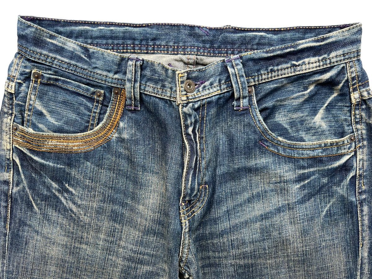 Takeo Kikuchi Takeo Kikuchi Boro Style Japanese Brand Denim Jeans 34x31 Size US 34 / EU 50 - 6 Thumbnail